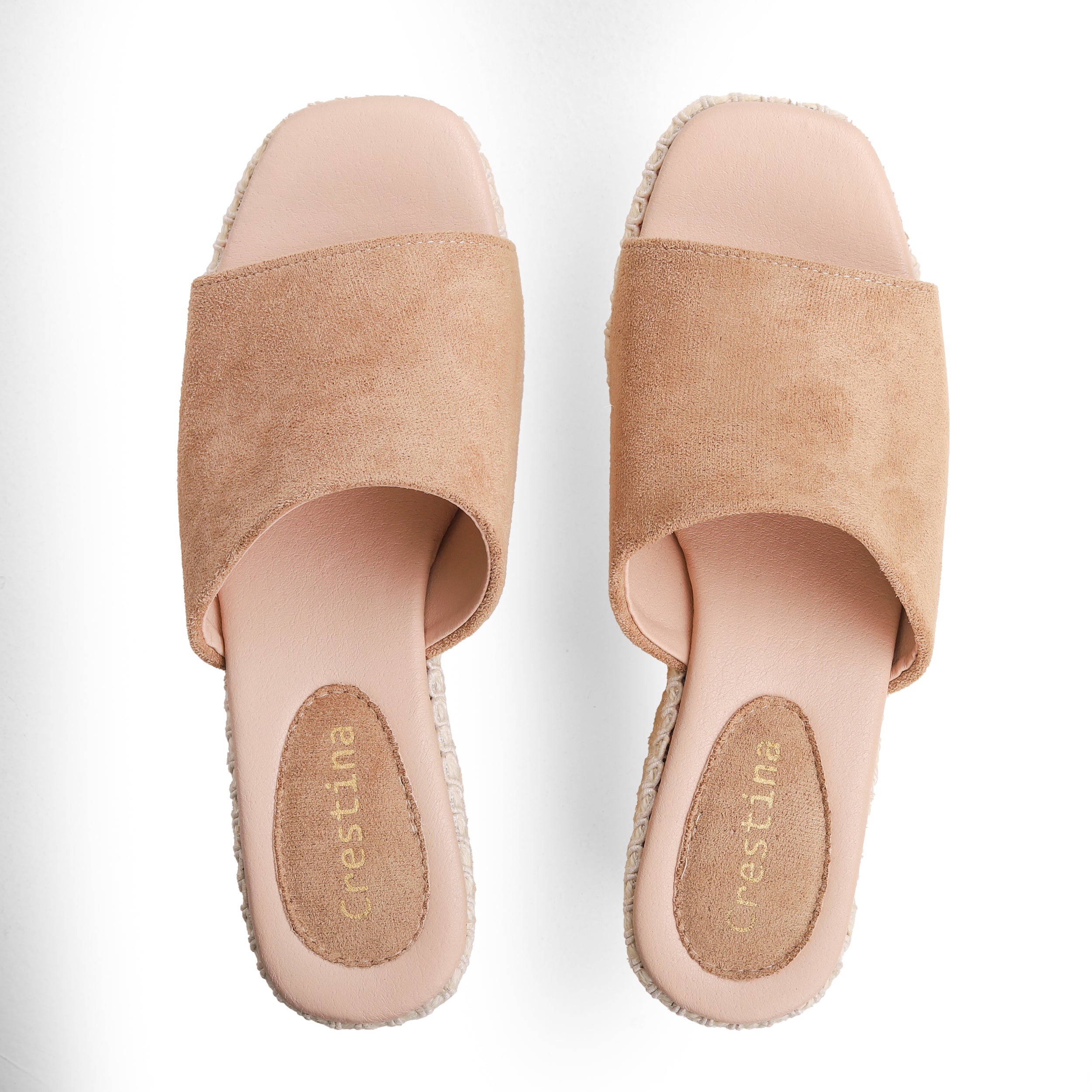 Crestina Raffia Heels 502 Beige