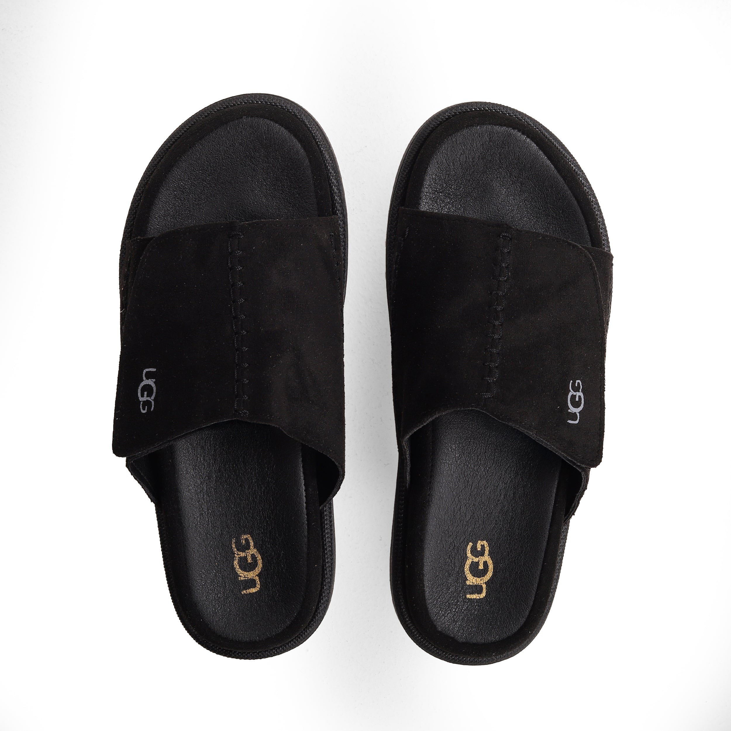 Crestina UGS Slide Suede Leather Black