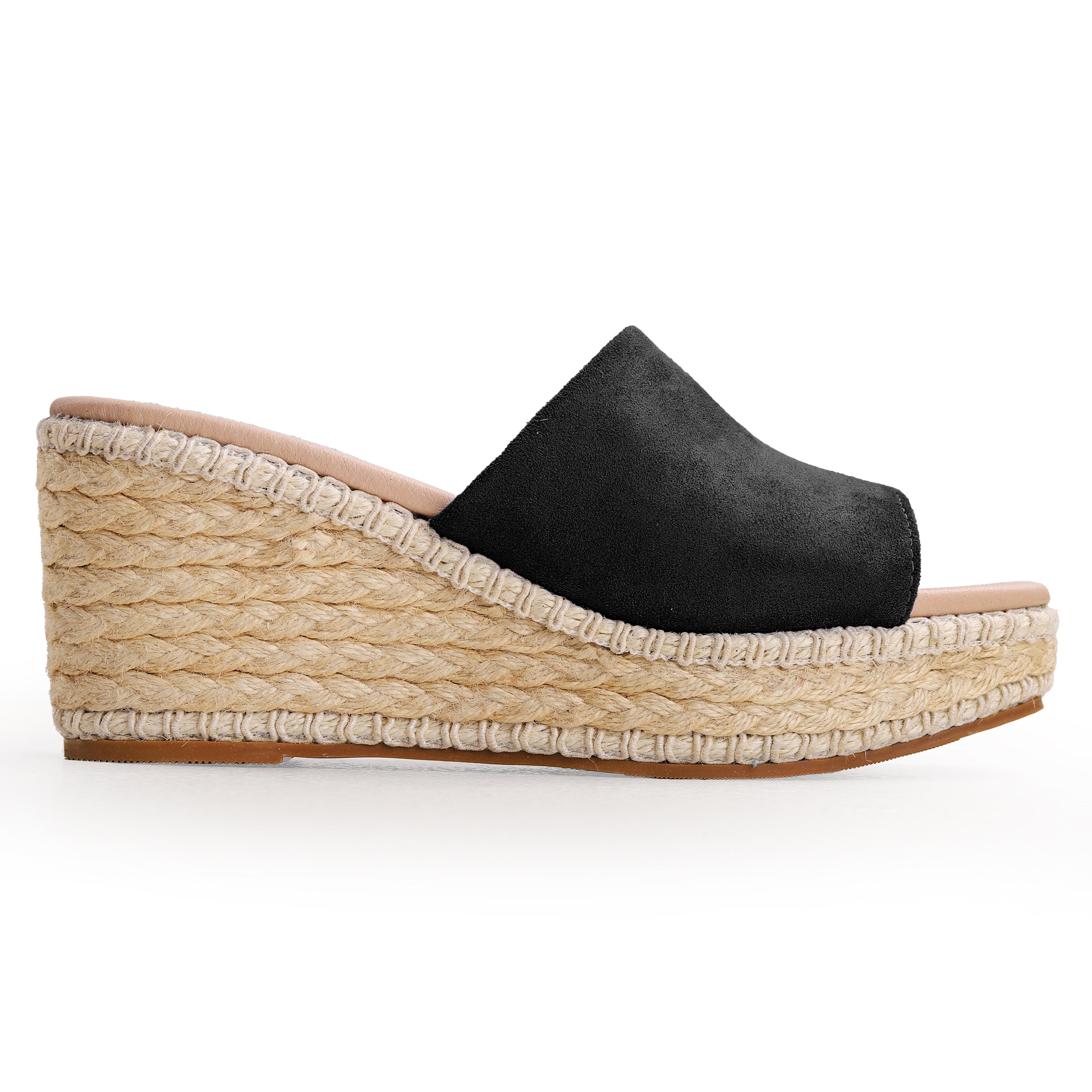 Crestina Raffia Heels 502 Black