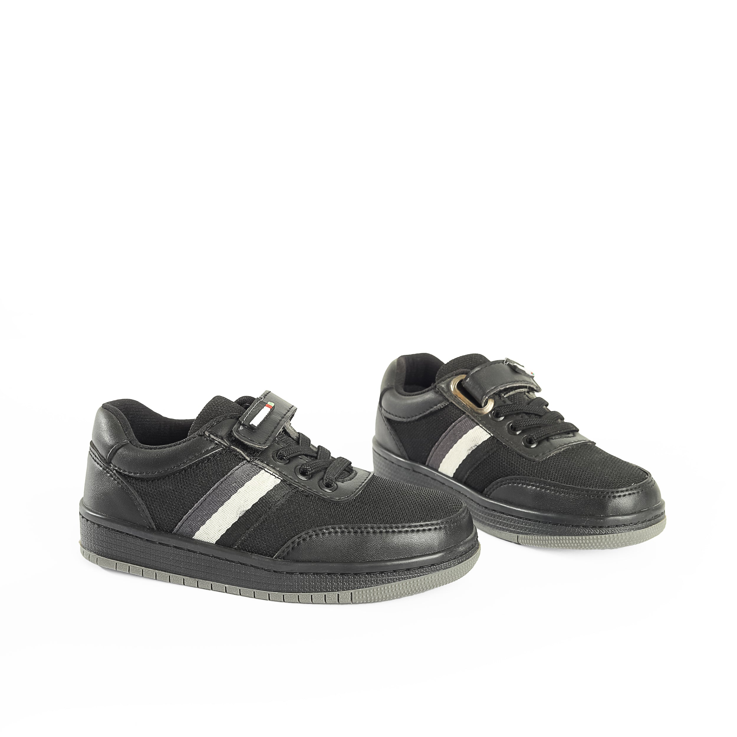 Black Shoes with Pull Tab for Kids 510