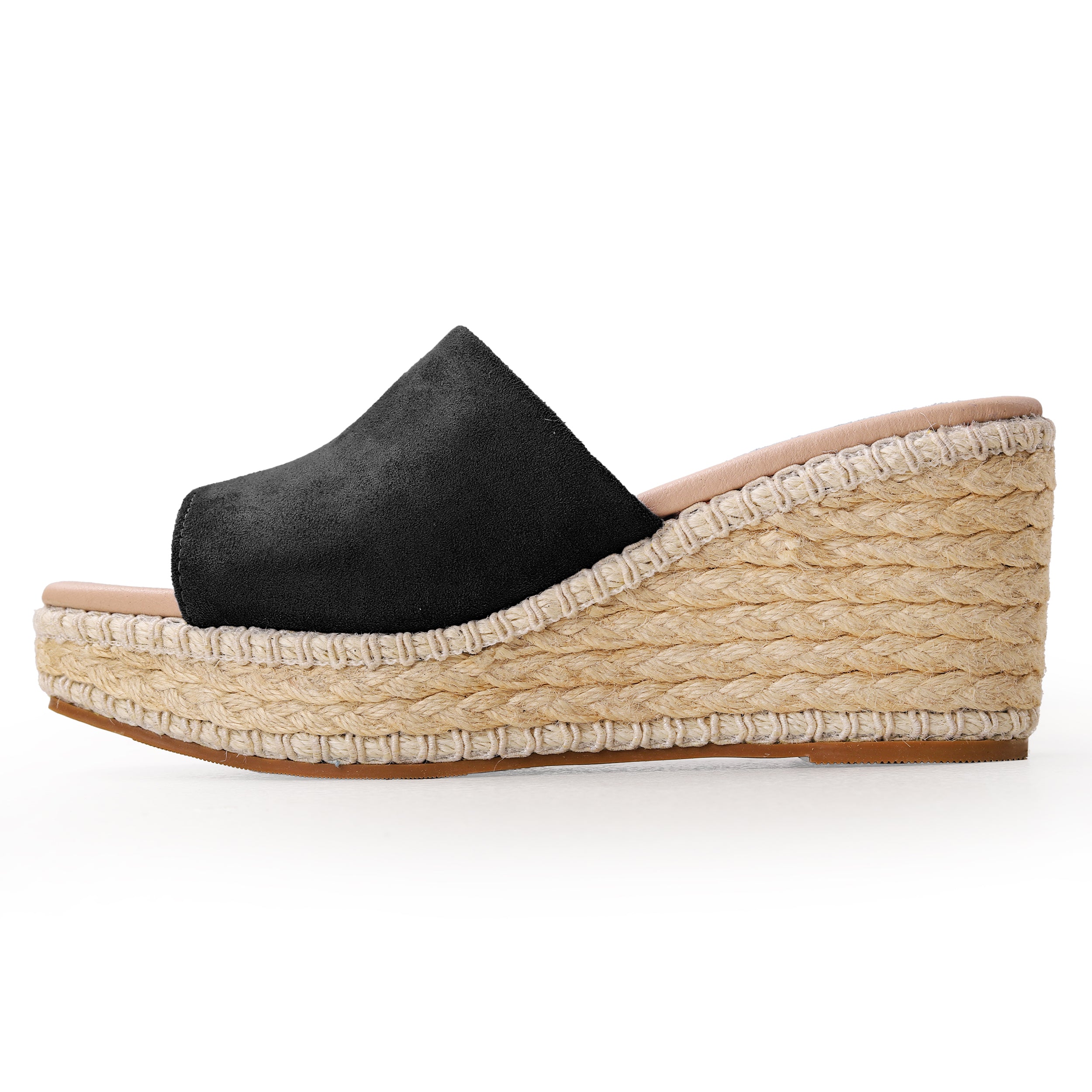 Crestina Raffia Heels 502 Black