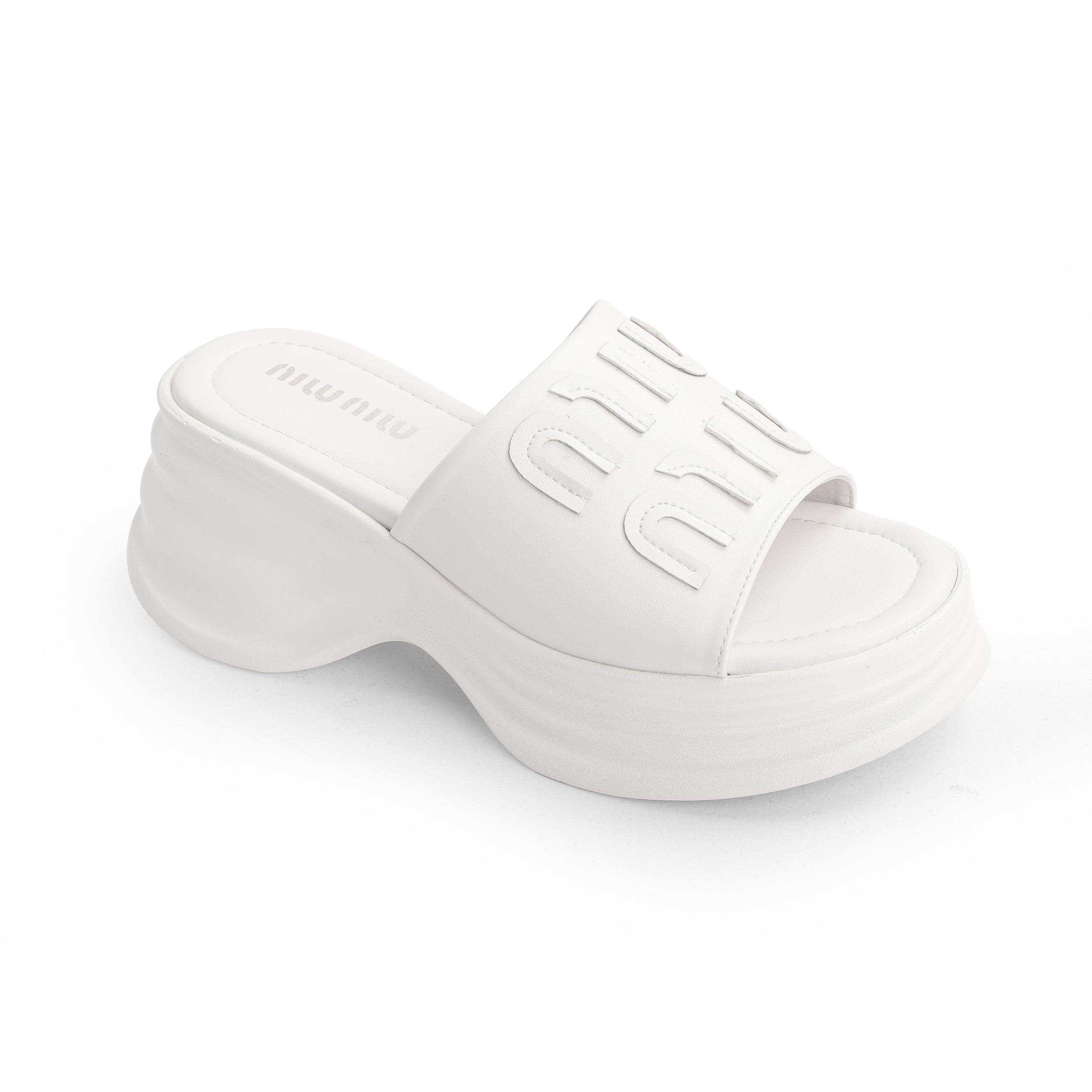 Crestina MIU MIU Slide in White