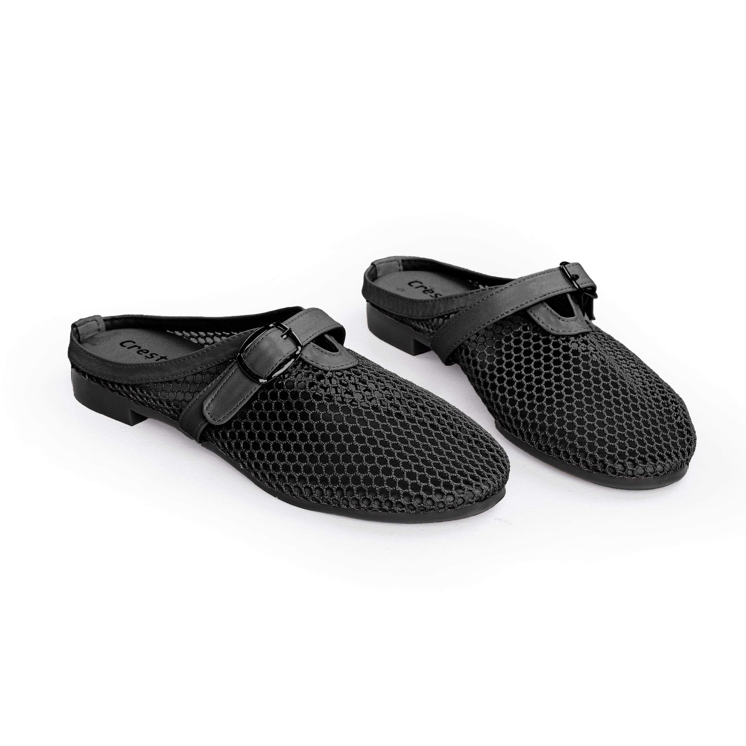 Crestina Mule For Women in Black