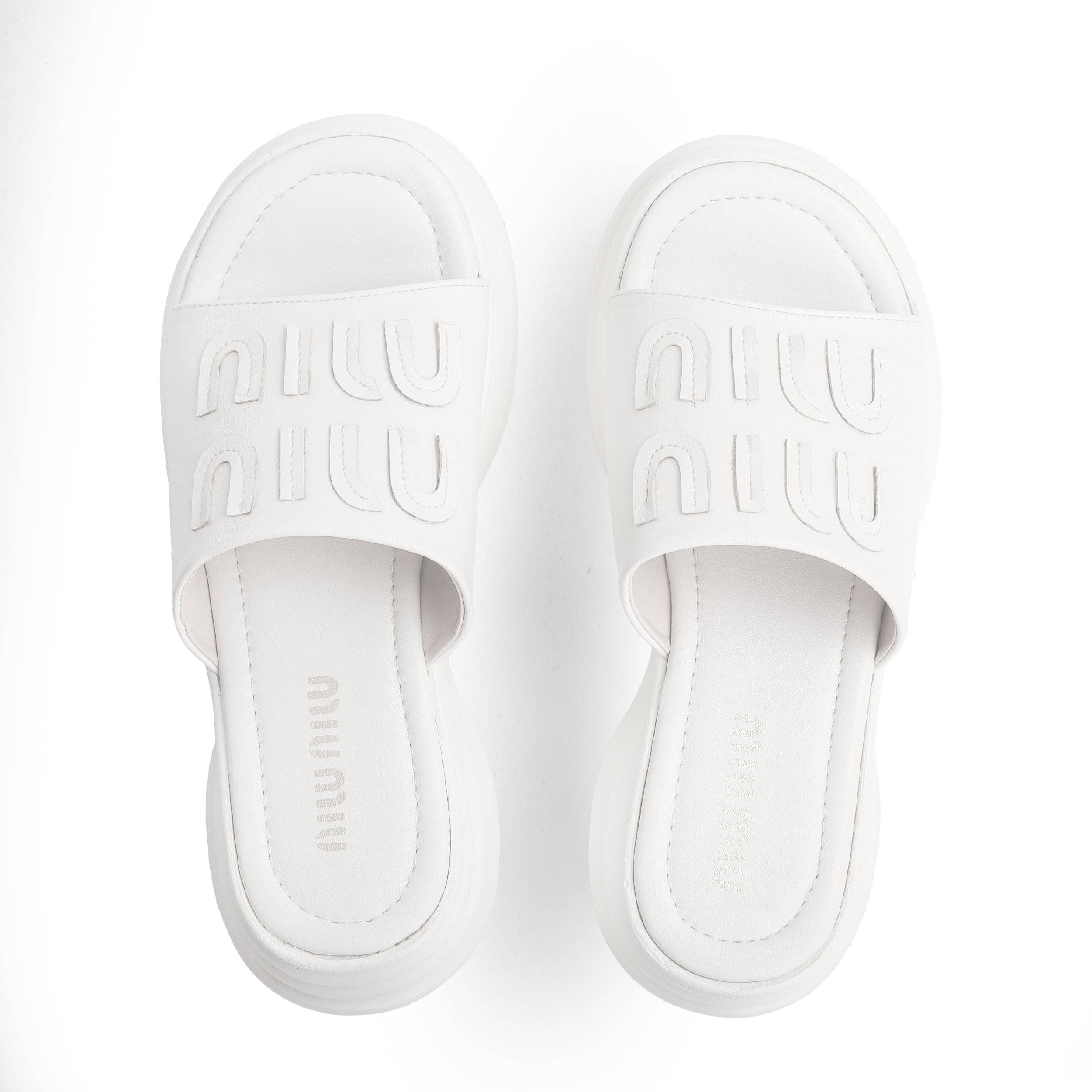 Crestina MIU MIU Slide in White