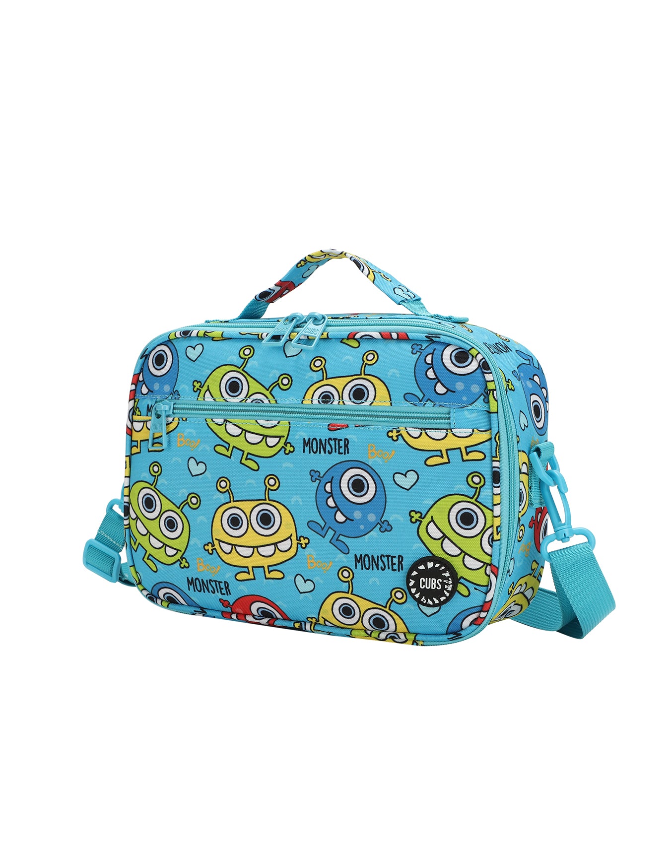 Monster Teeth cross body lunch bag