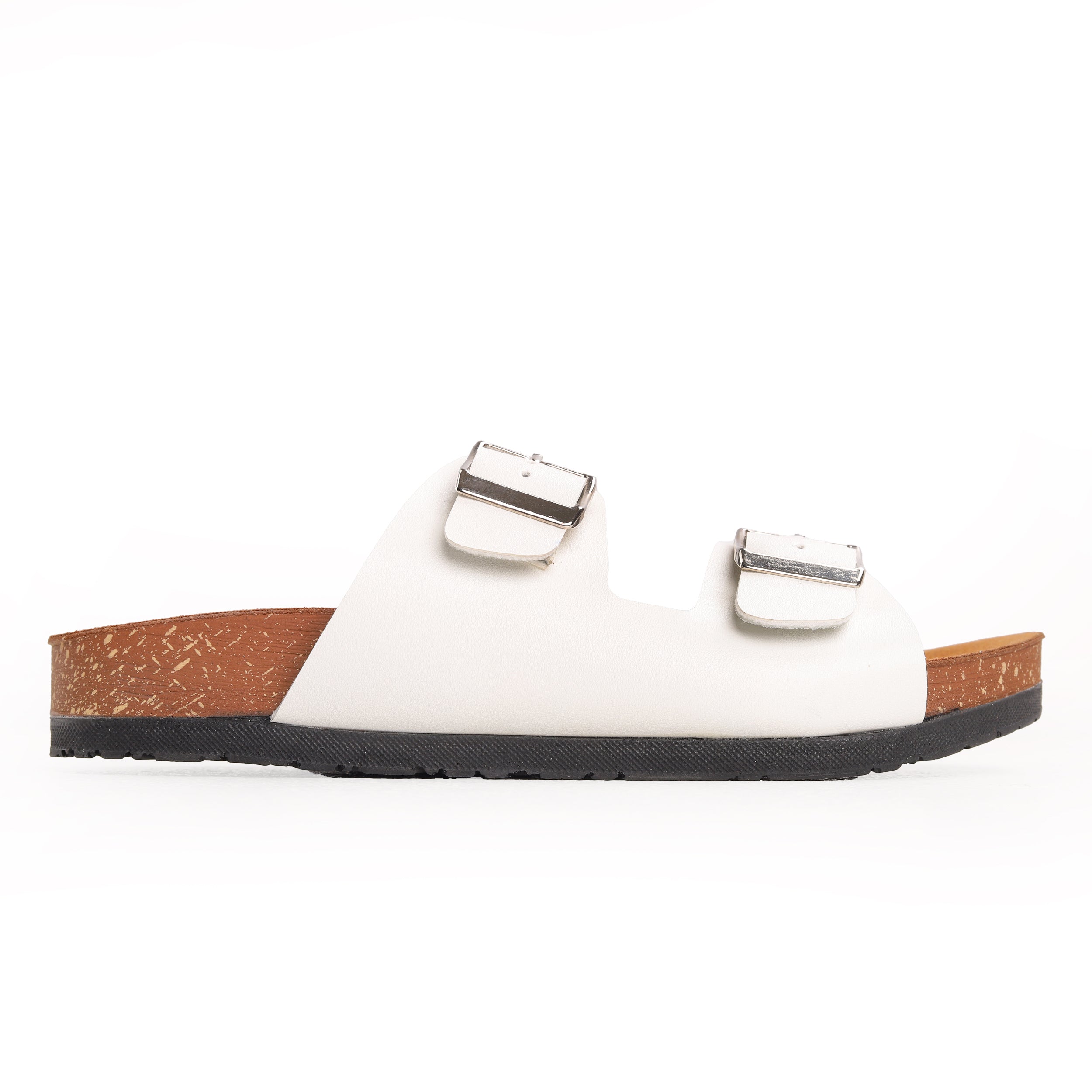 Cocobelle Straps Slide Genuine Leather White