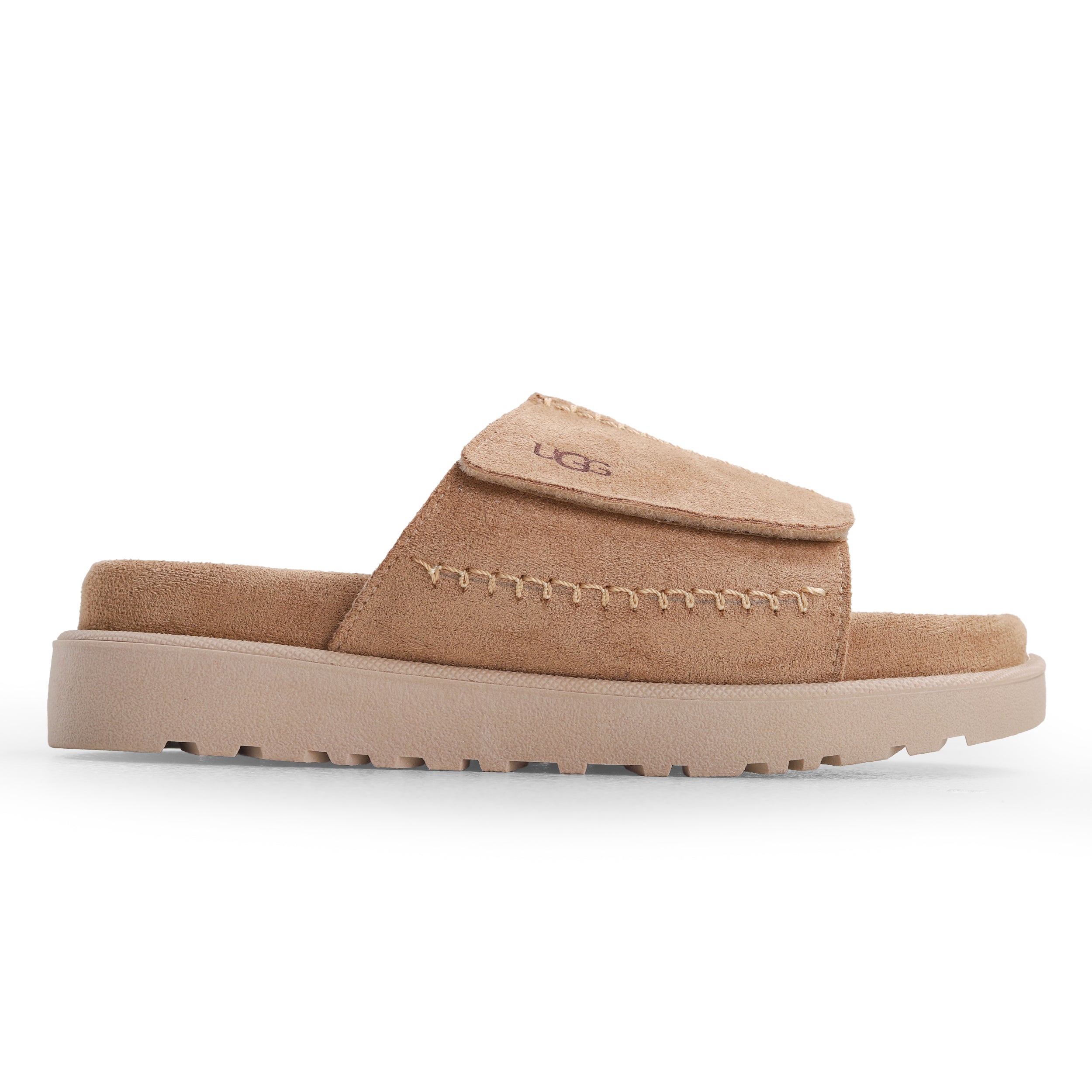 Crestina UGS Slide Suede Leather Beige