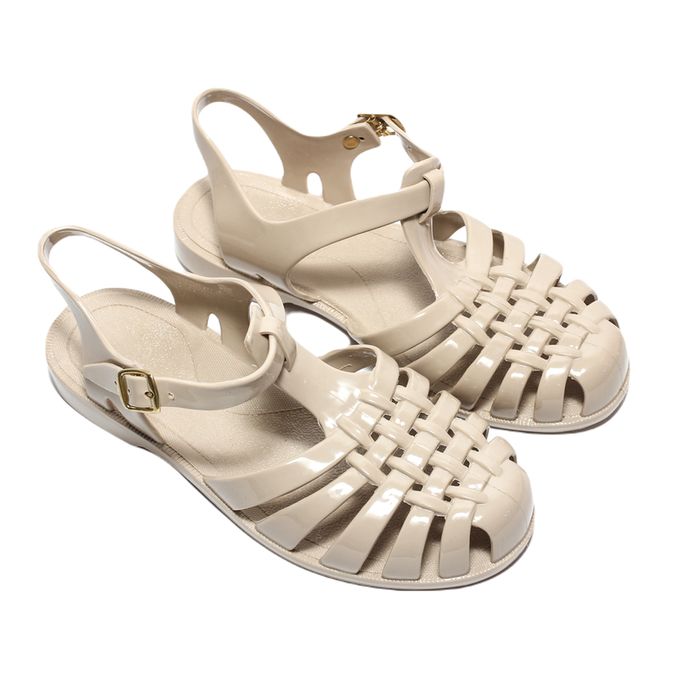 Jellies Jelly Flat Sandal For Girls Beige