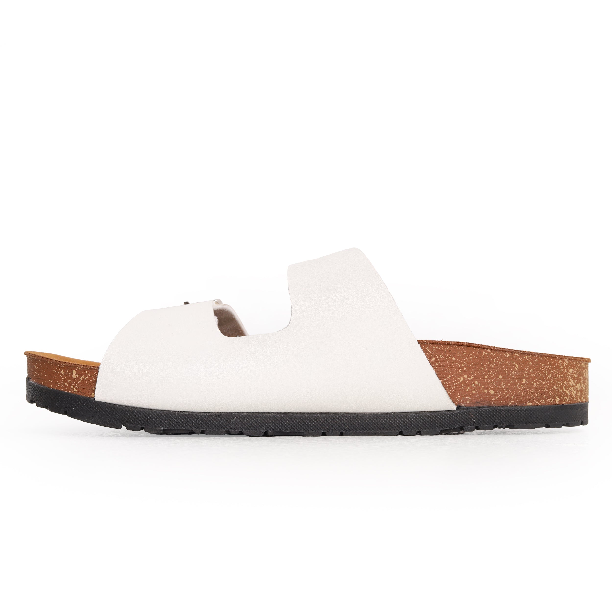 Cocobelle Straps Slide Genuine Leather White