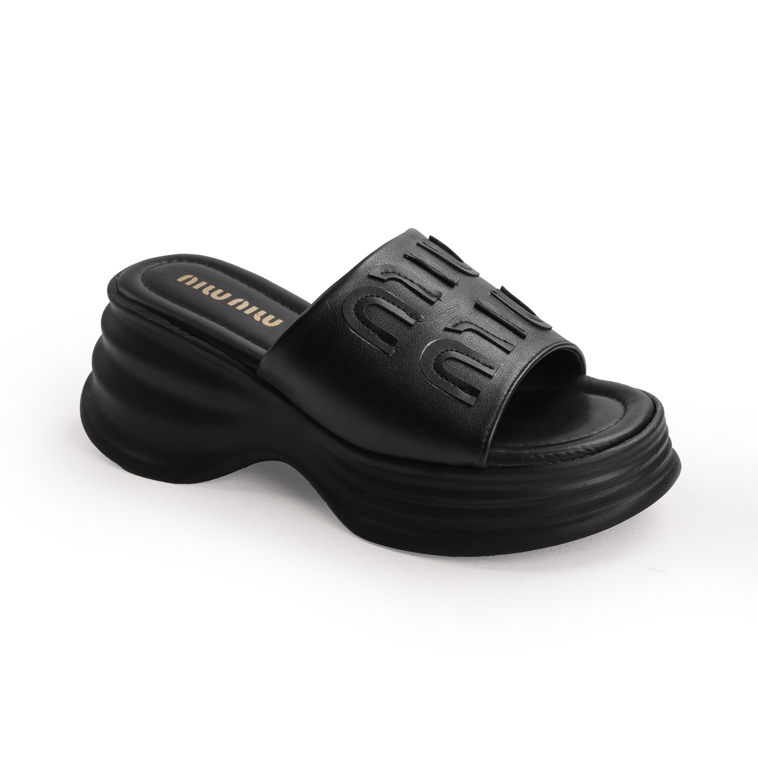 Crestina MIU MIU Slide in Black