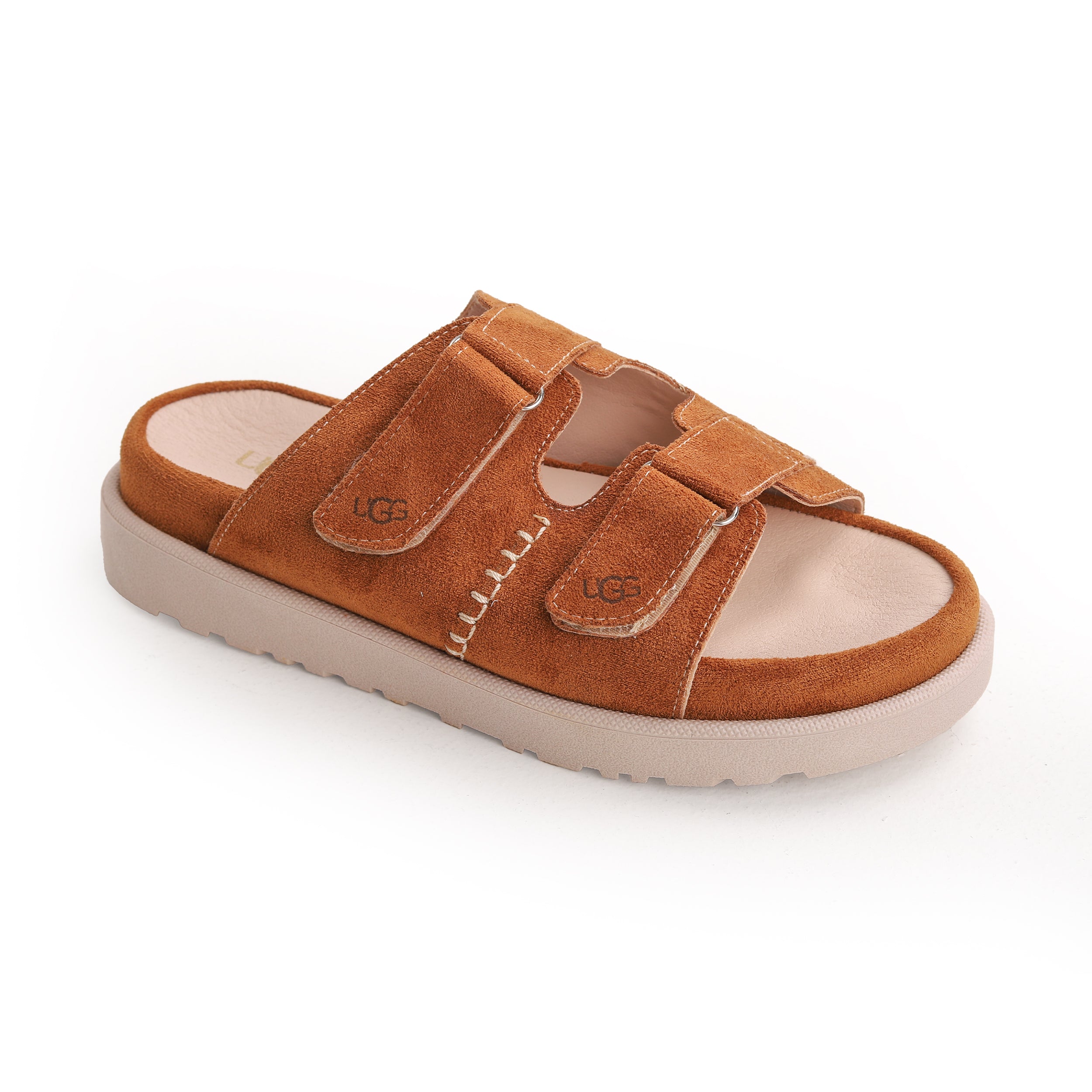 Crestina UGS Strap Slide Suede Leather Havan