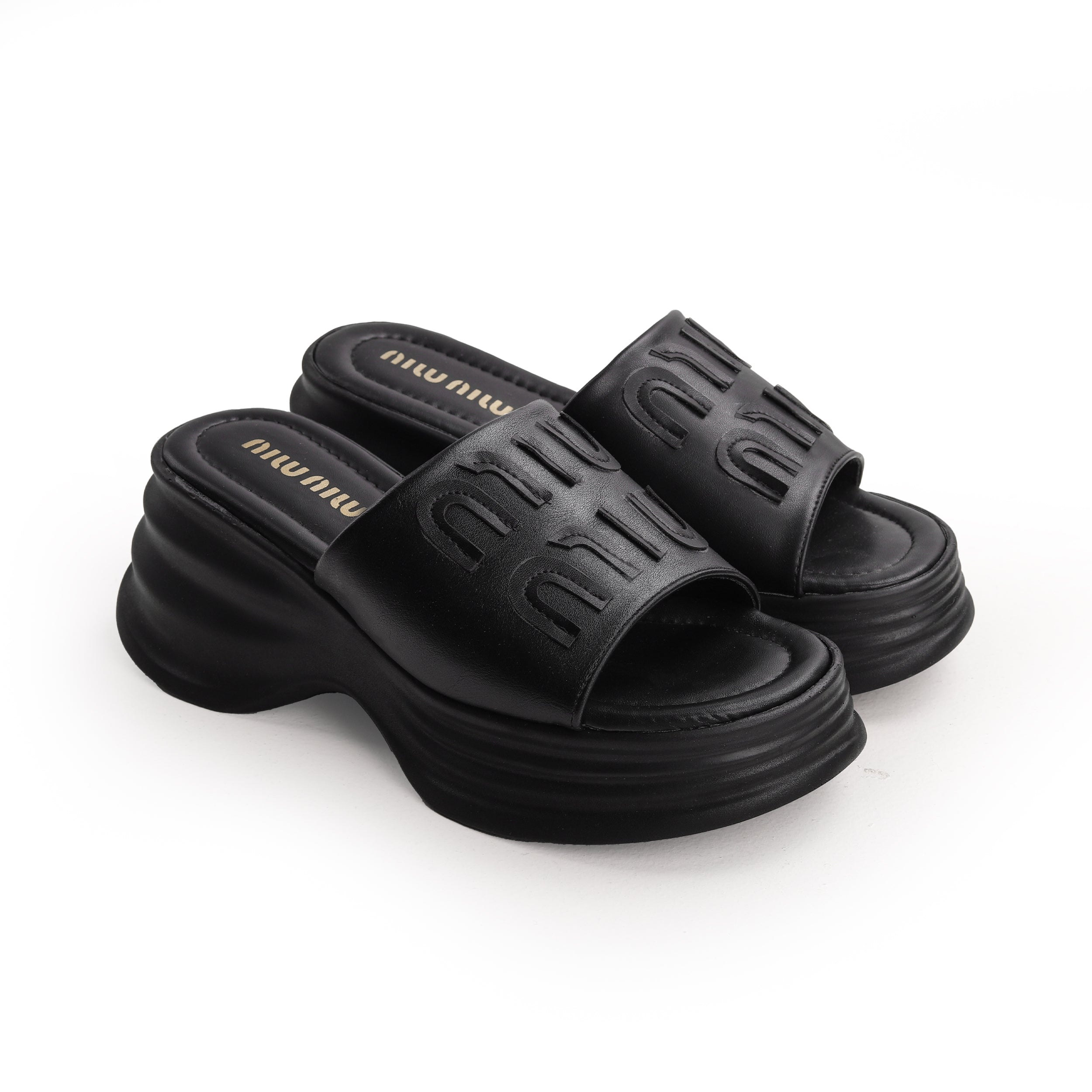 Crestina MIU MIU Slide in Black