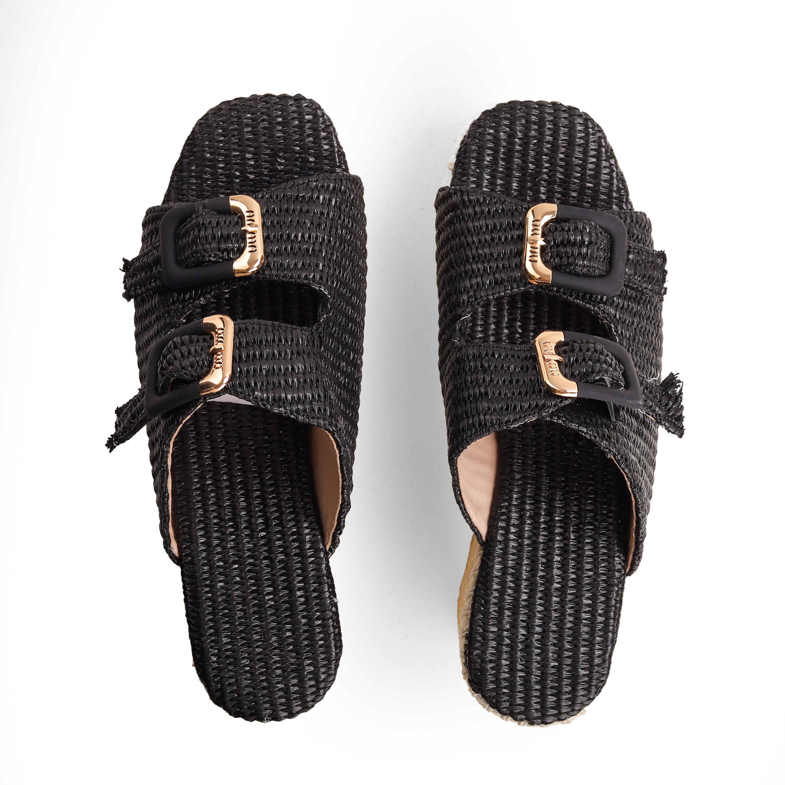 Crestina Raffia Heels