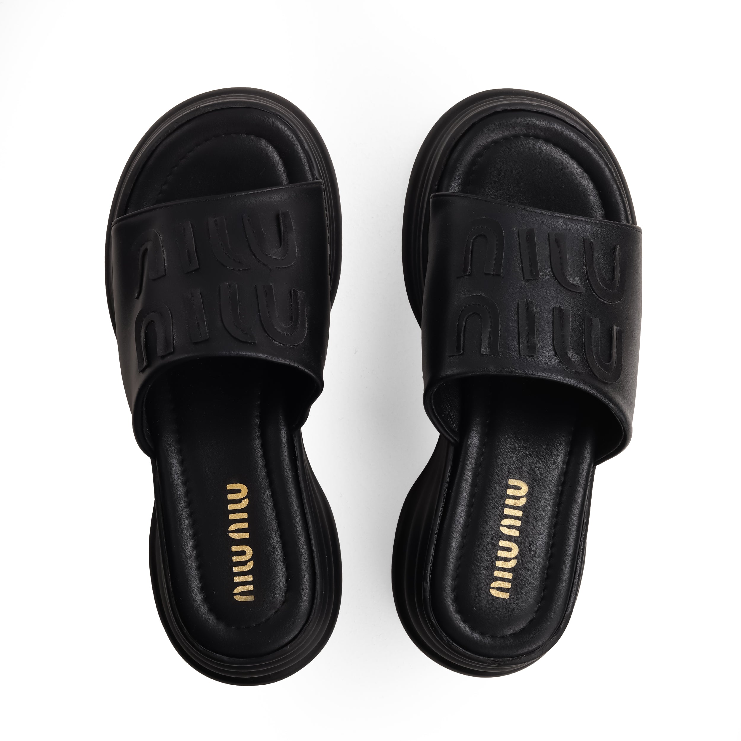 Crestina MIU MIU Slide in Black