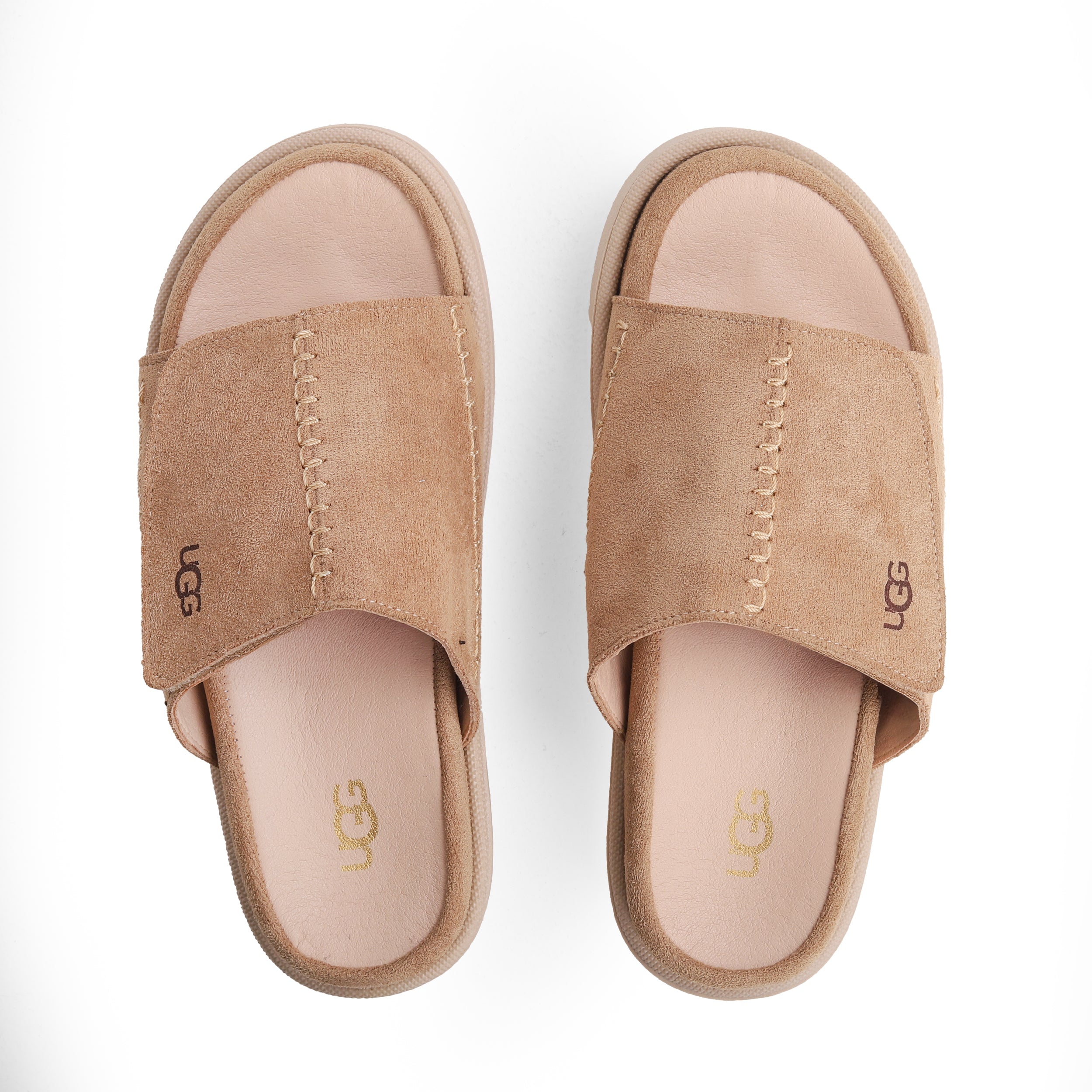 Crestina UGS Slide Suede Leather Beige