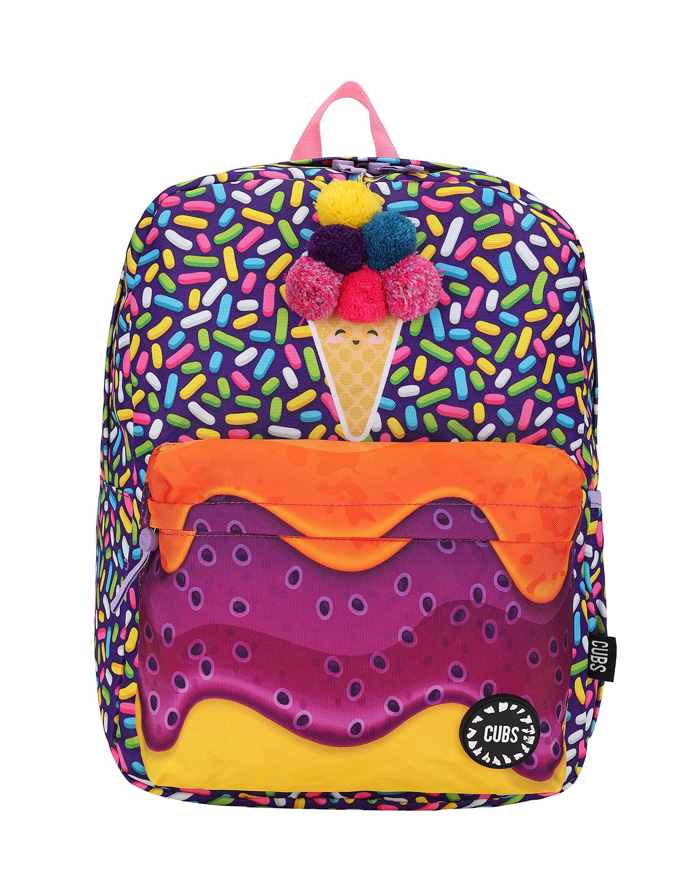 Junior Student Backpack – Purple Ice Cream