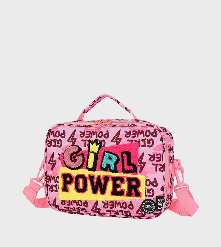Girl Power Lighting Print Lunch Bag