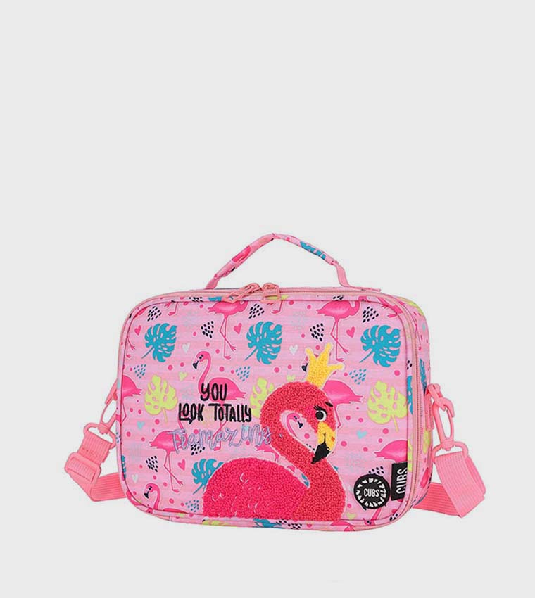 Flamingo Print Lunch Bag