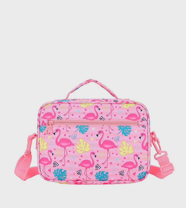 Flamingo Print Lunch Bag