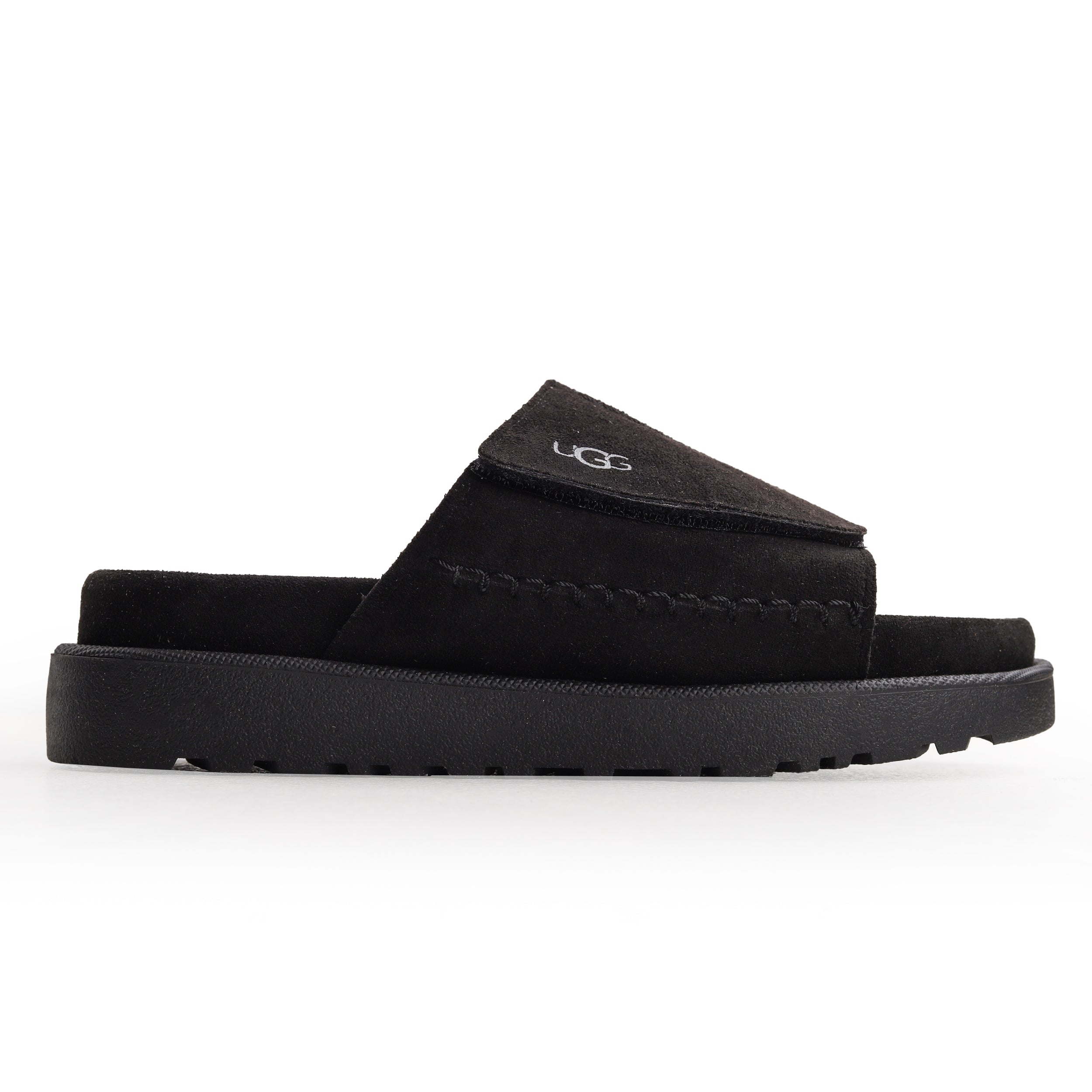 Crestina UGS Slide Suede Leather Black