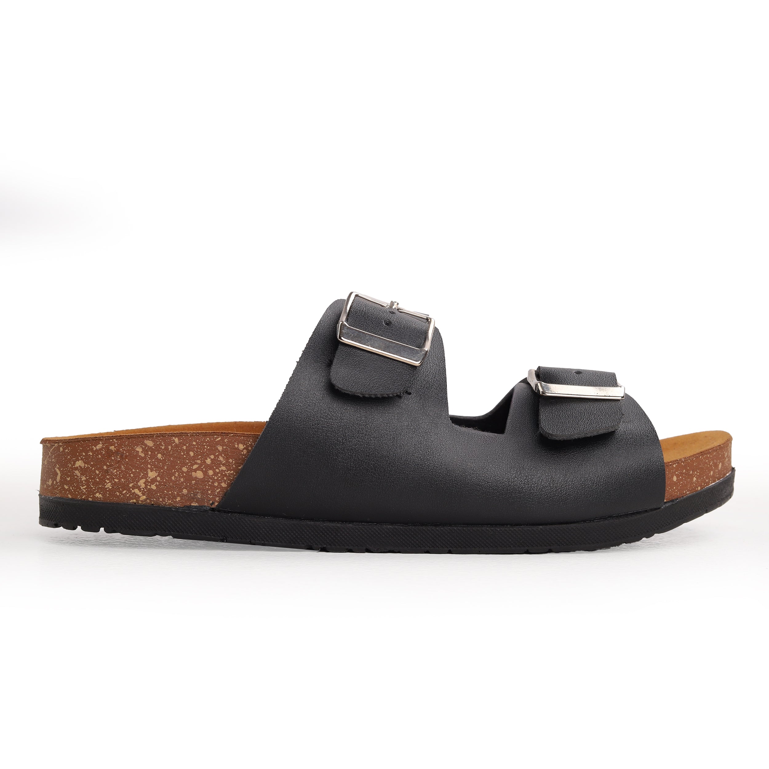 Cocobelle Straps Slide Genuine Leather Black