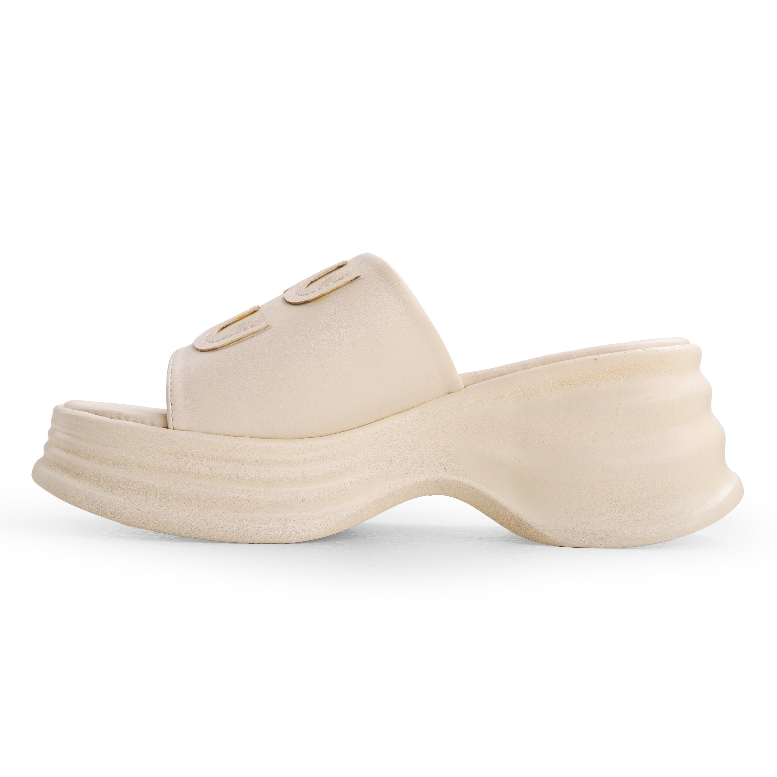 Crestina MIU MIU Slide in Beige