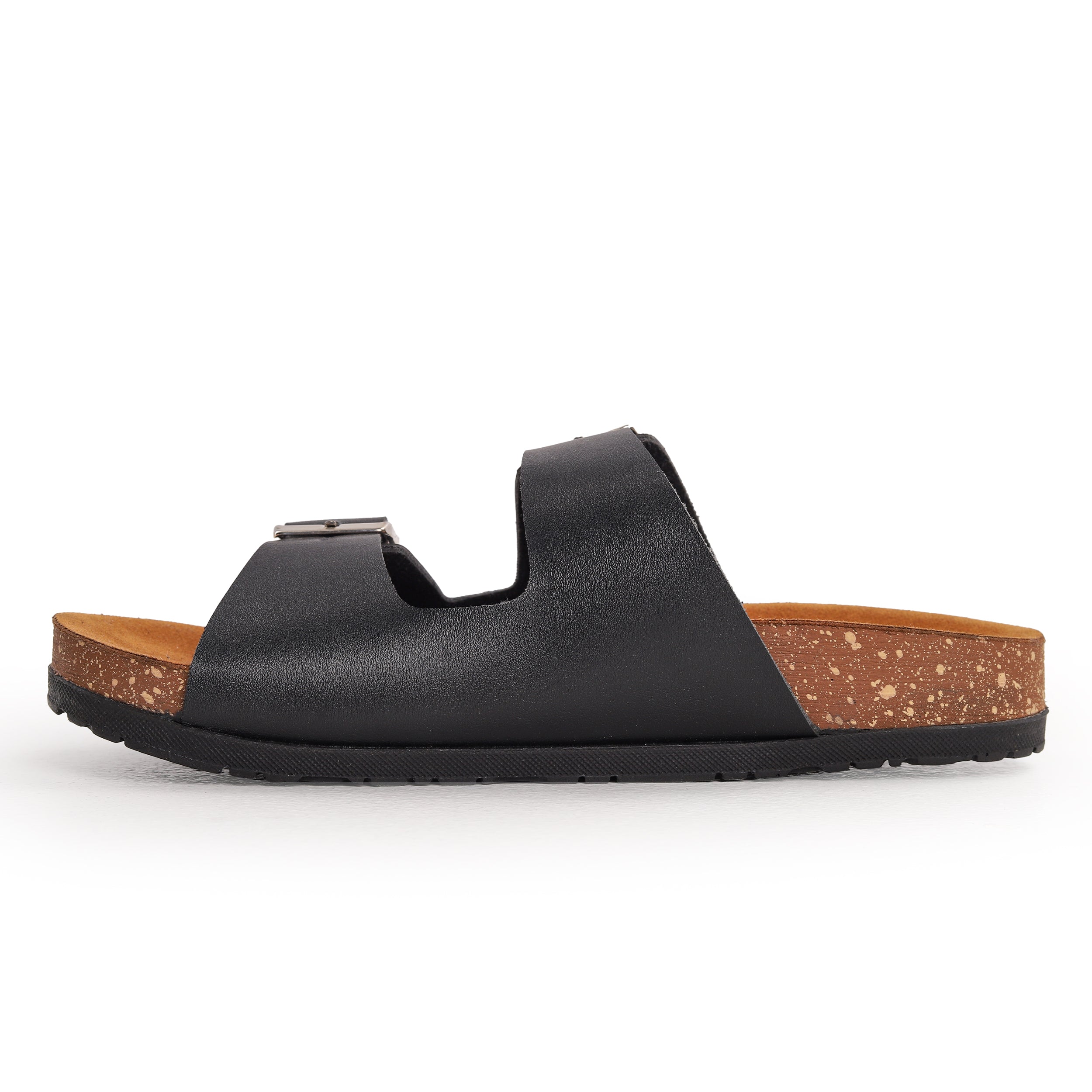 Cocobelle Straps Slide Genuine Leather Black