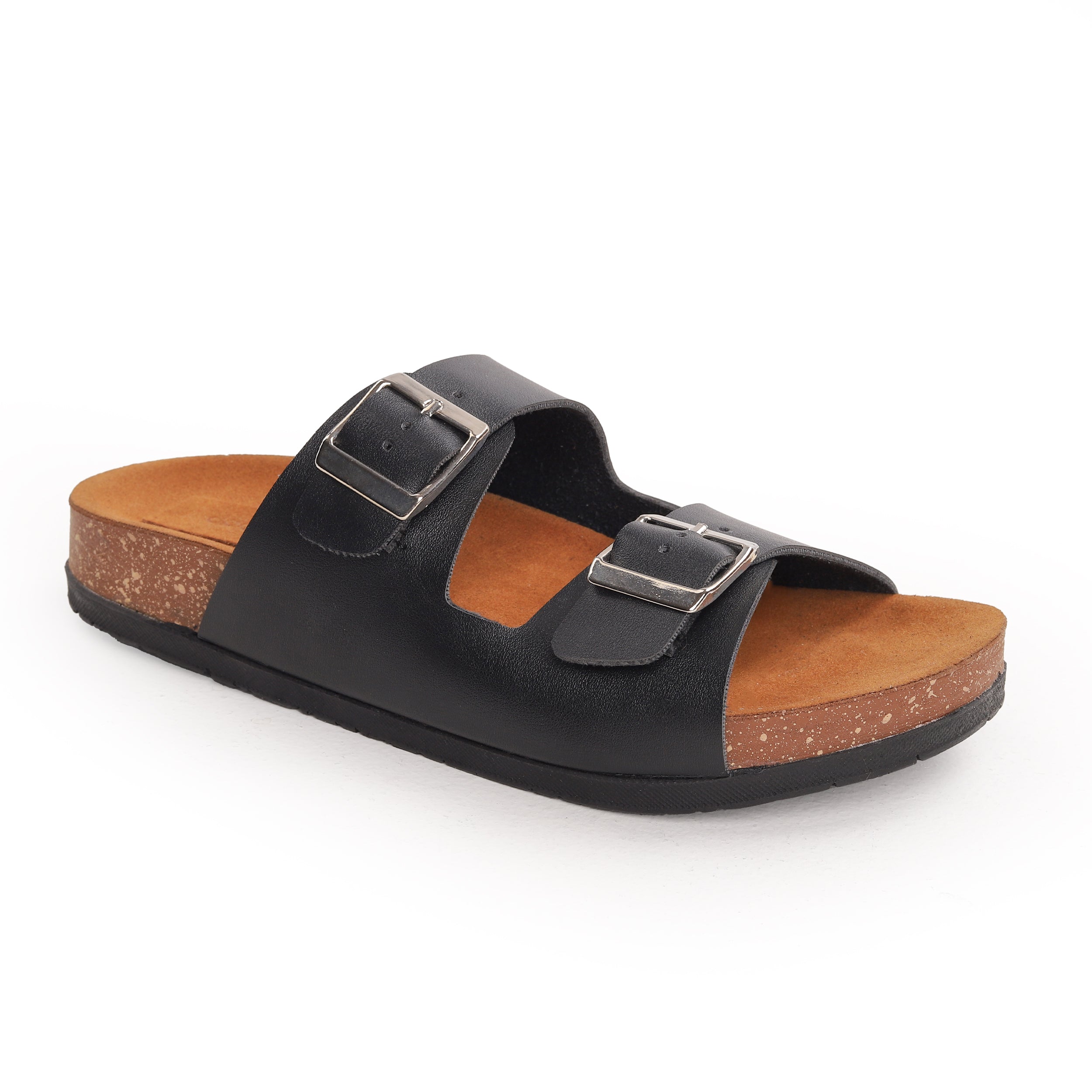 Cocobelle Straps Slide Genuine Leather Black