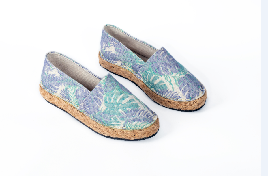 Raffia Shoes From Just Collection Purple