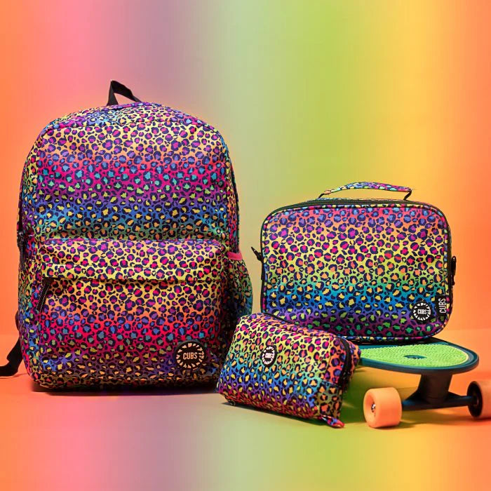 Rainbow Leopard Junior Student Backpack