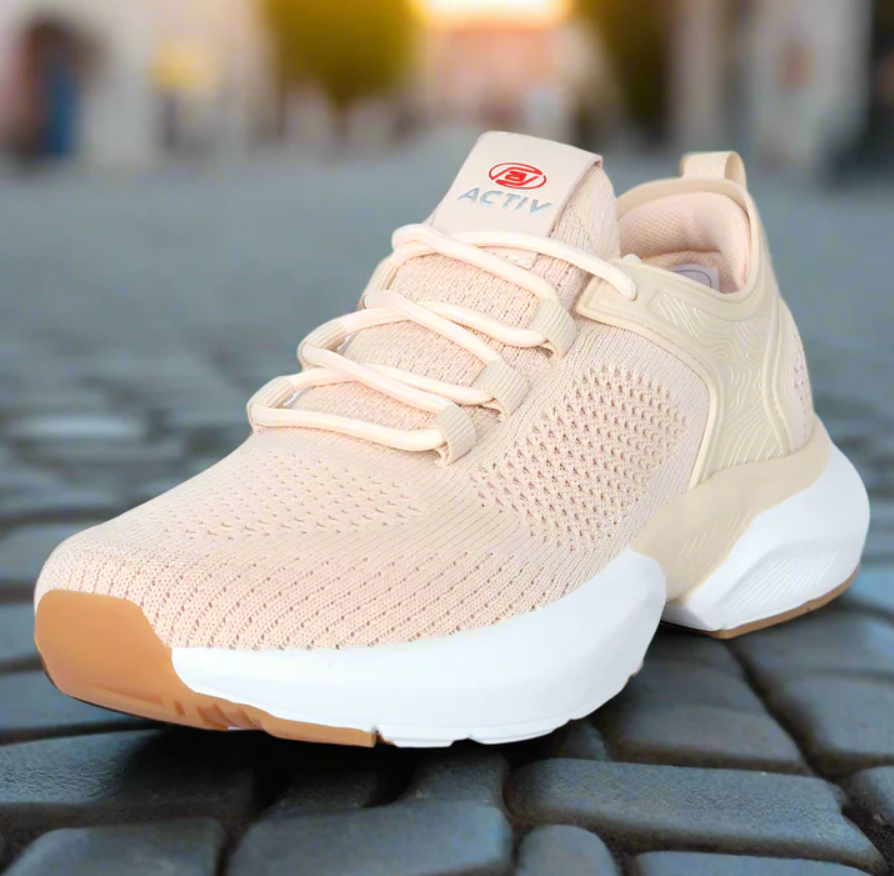 ACTIV RUNNING SHOES-BEIGE