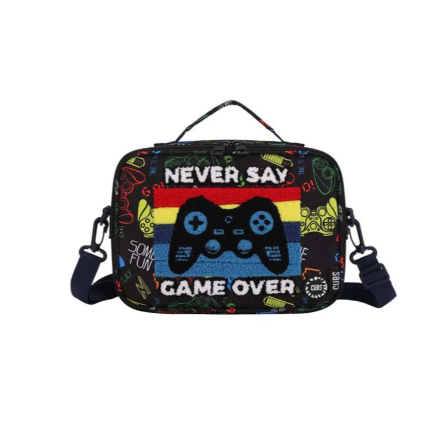 Junior Student Backpack Game Over Joystick Lunch Bag