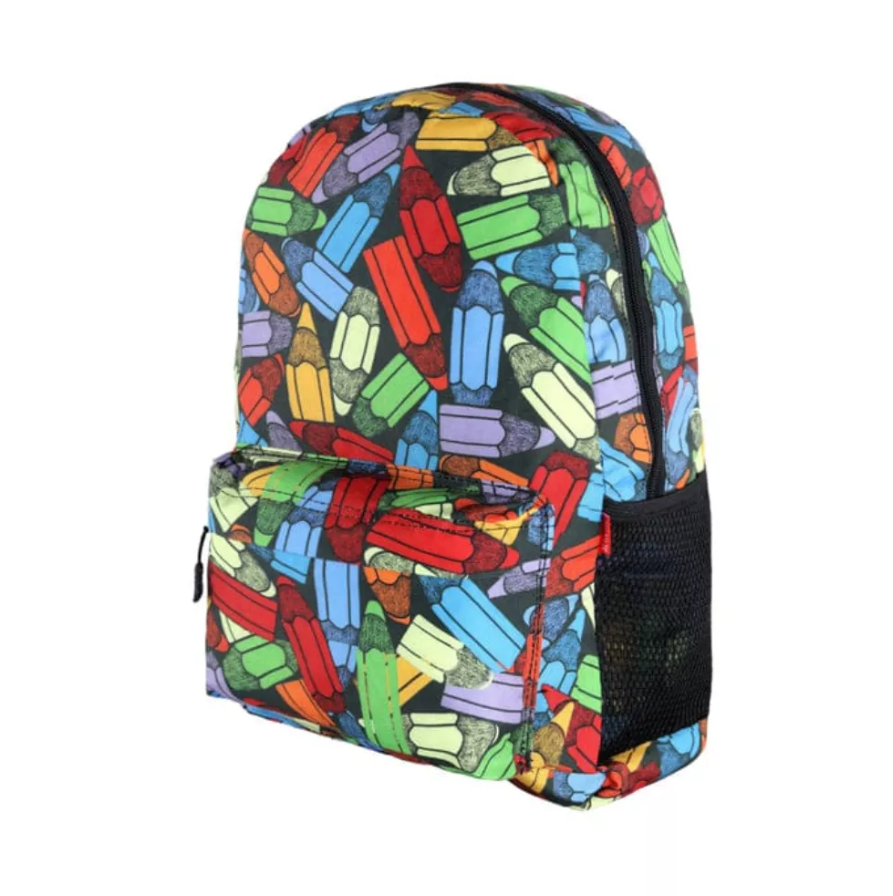 Active Pencil Print Backpack