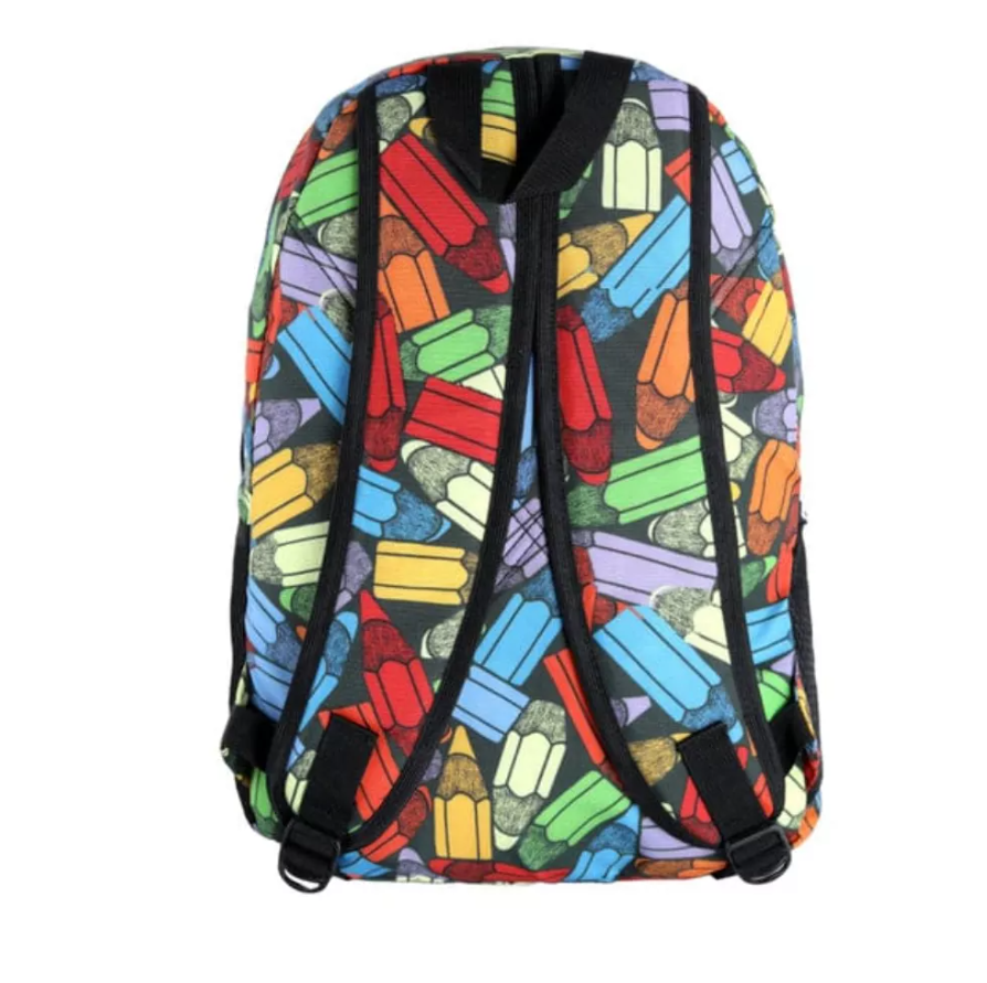 Active Pencil Print Backpack