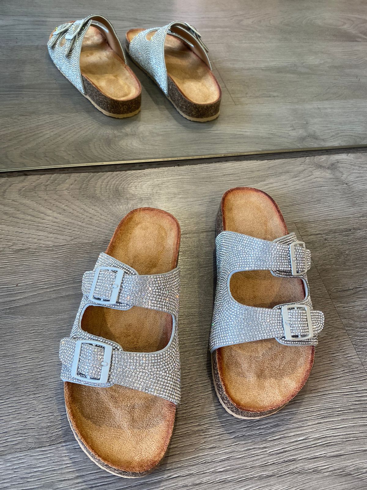 Colored Glitter Slides For Women -K02138
