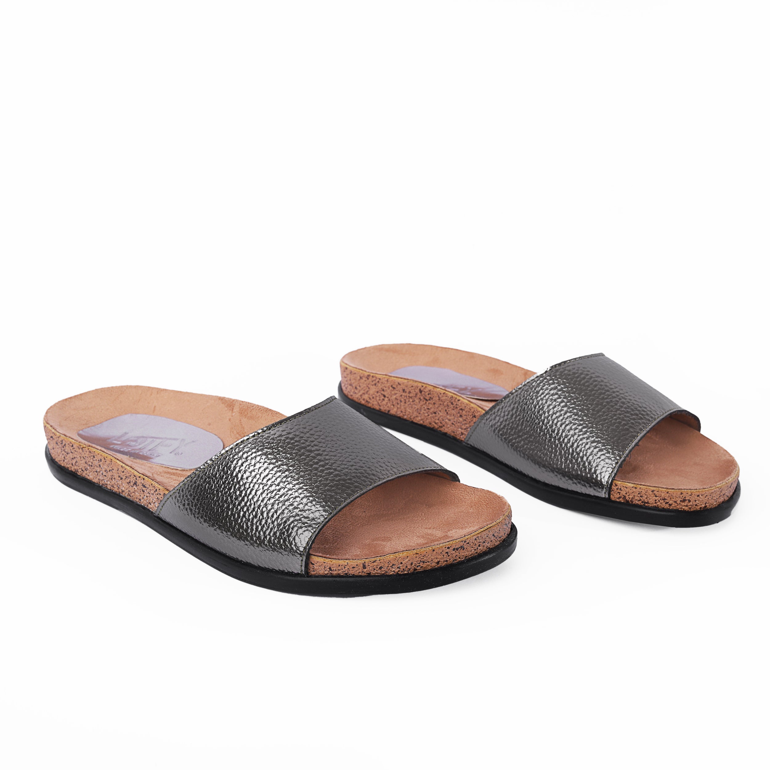Lotfy Metallic Strap Slides 36501
