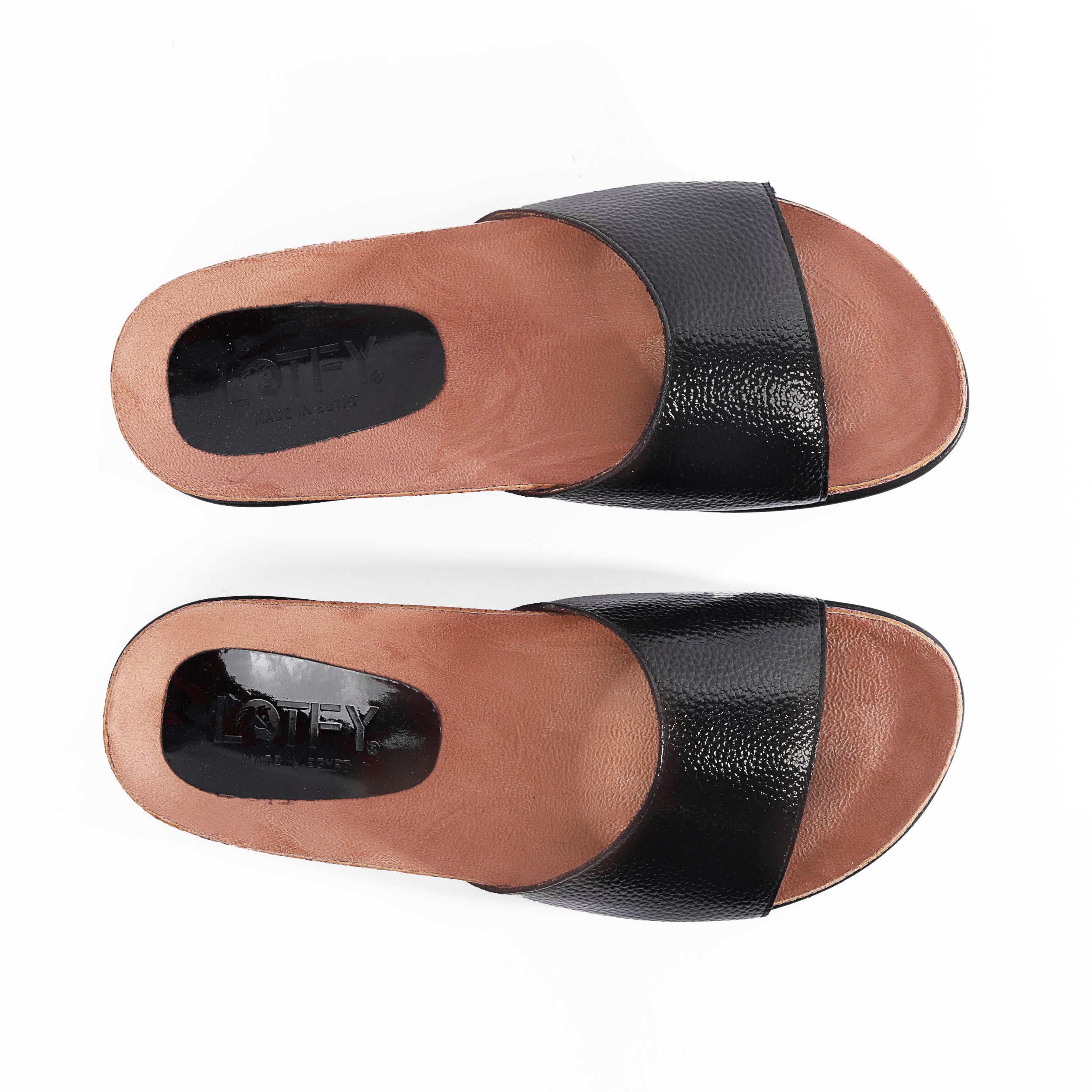 Lotfy Metallic Strap Slides 36501