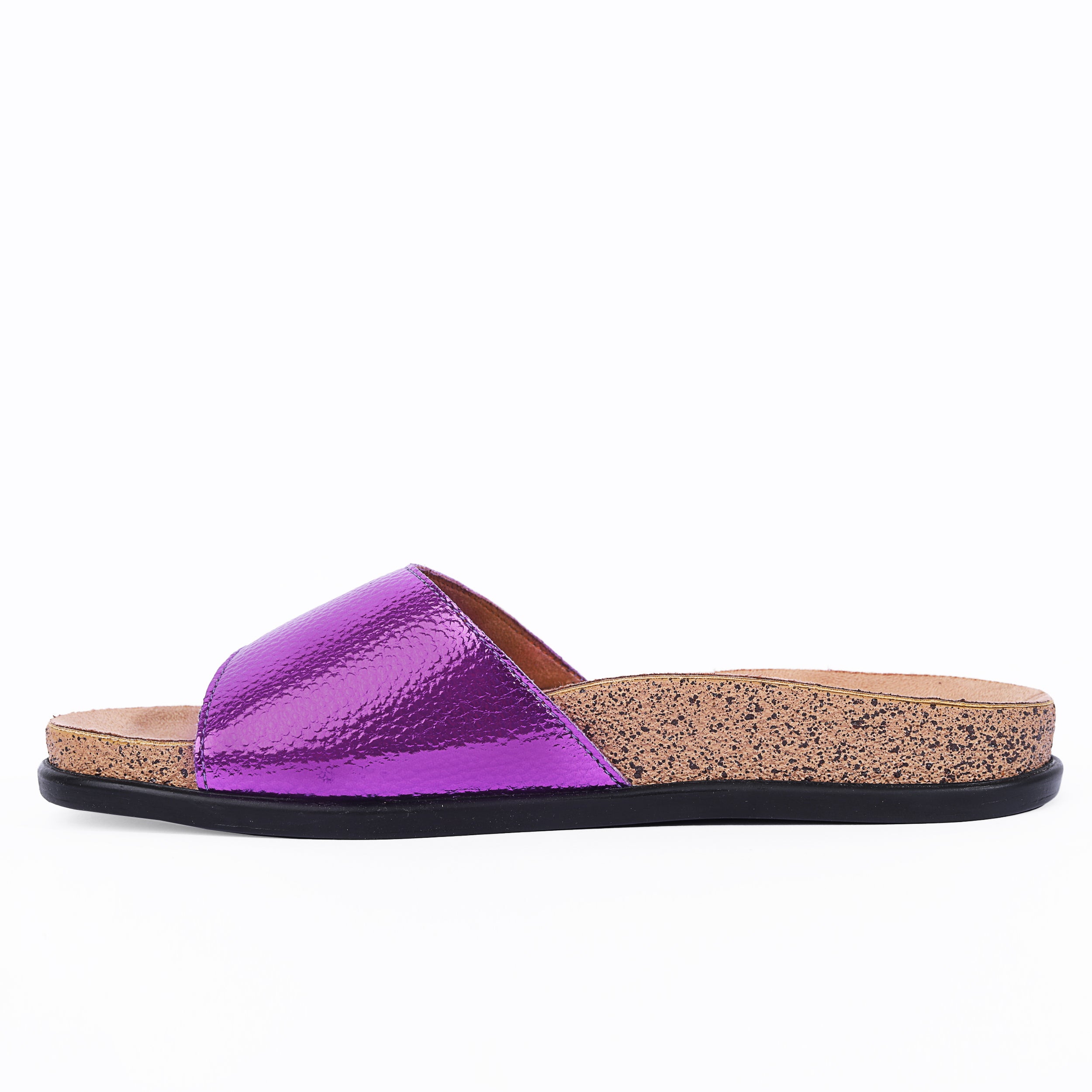 Lotfy Metallic Strap Slides 36501