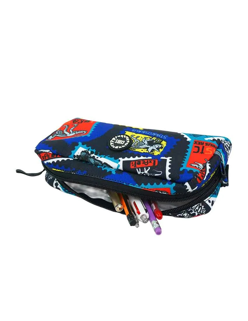 Navy T-Rex Pencil case