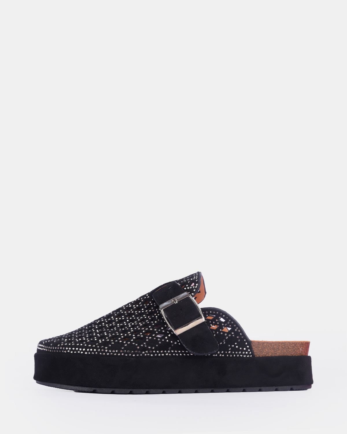 Women's Crystal Mesh Platform Clogs