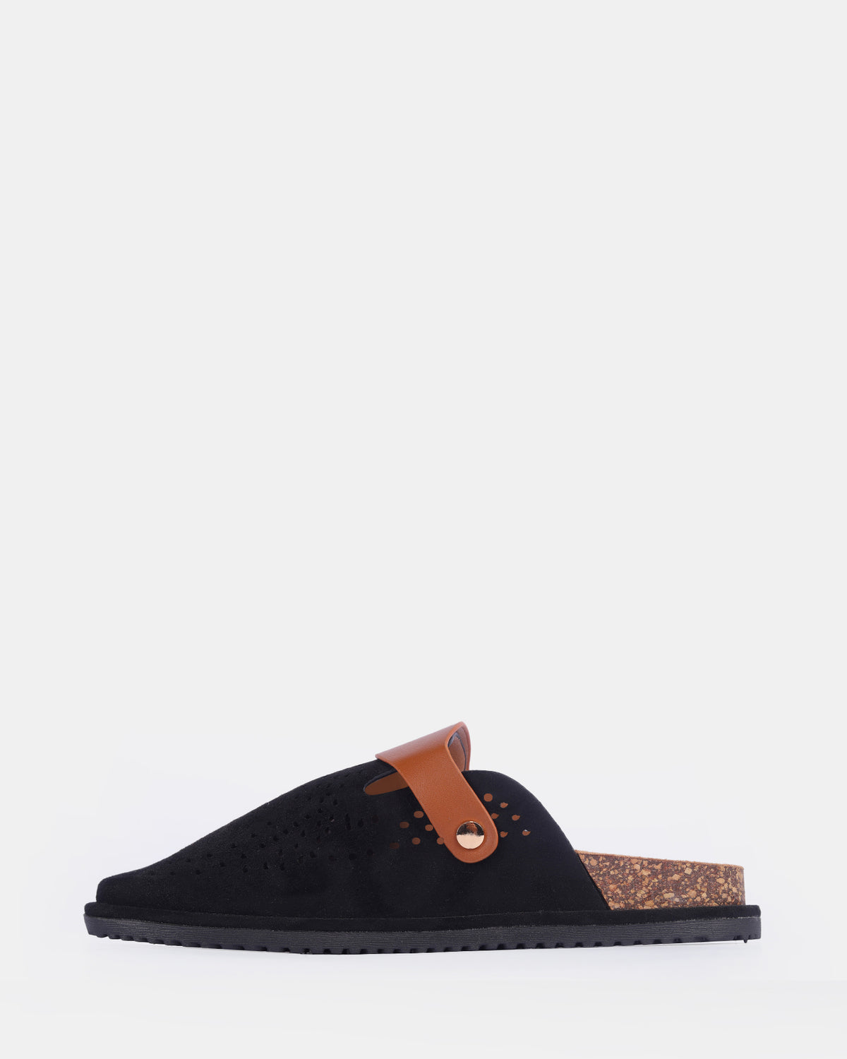 Women's Perforated Suede Clogs