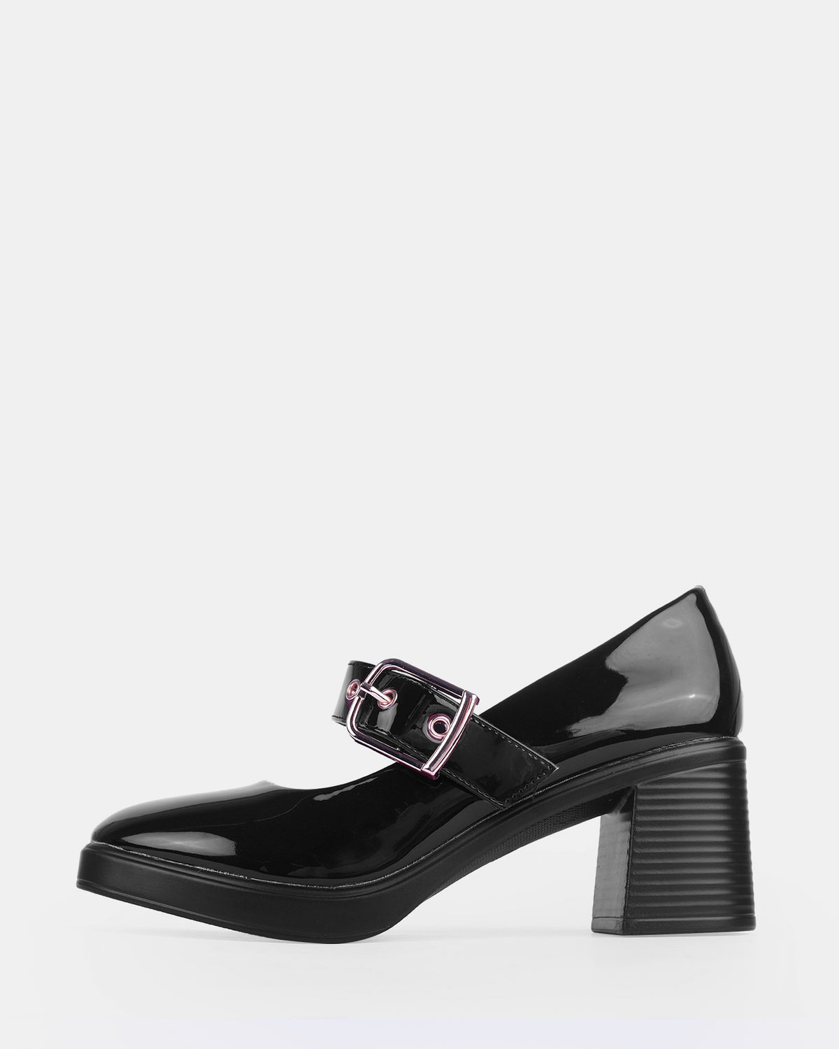 Women's Patent Mary Jane Block Heels