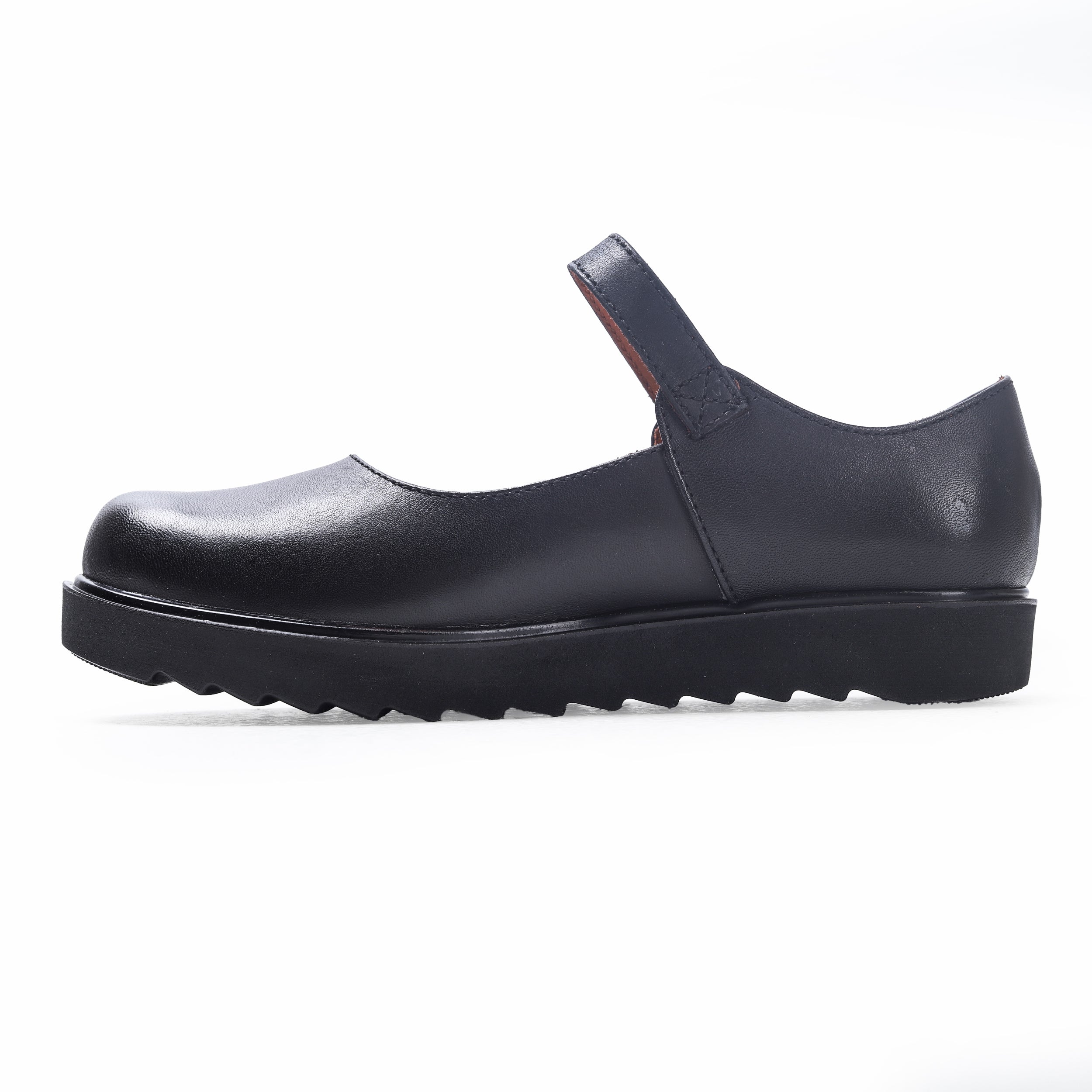 Black Shoes with Pull Tab for Kids (M) L05