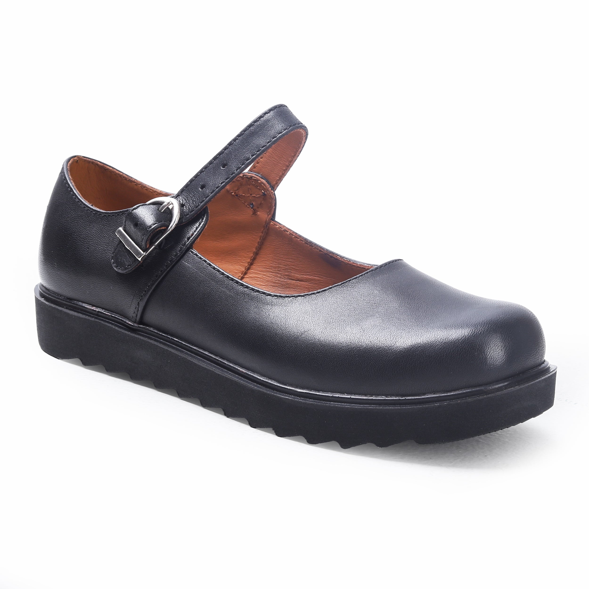 Black Shoes with Pull Tab for Kids (M) L05