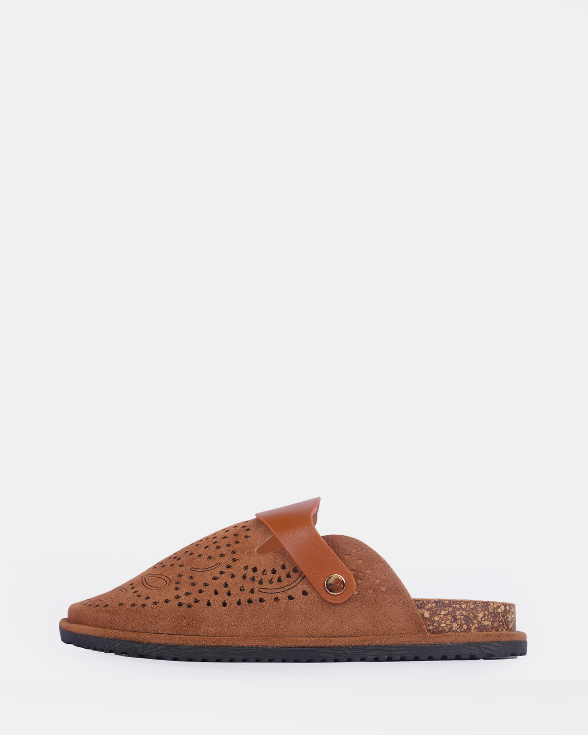 Women's Perforated Suede Clogs