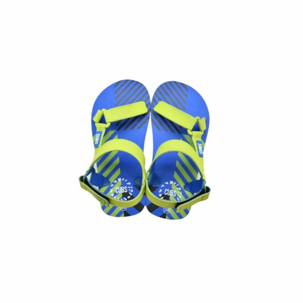 ROYAL BLUE – NEON GREEN BOYS SPORTY SLING CUBS SANDAL