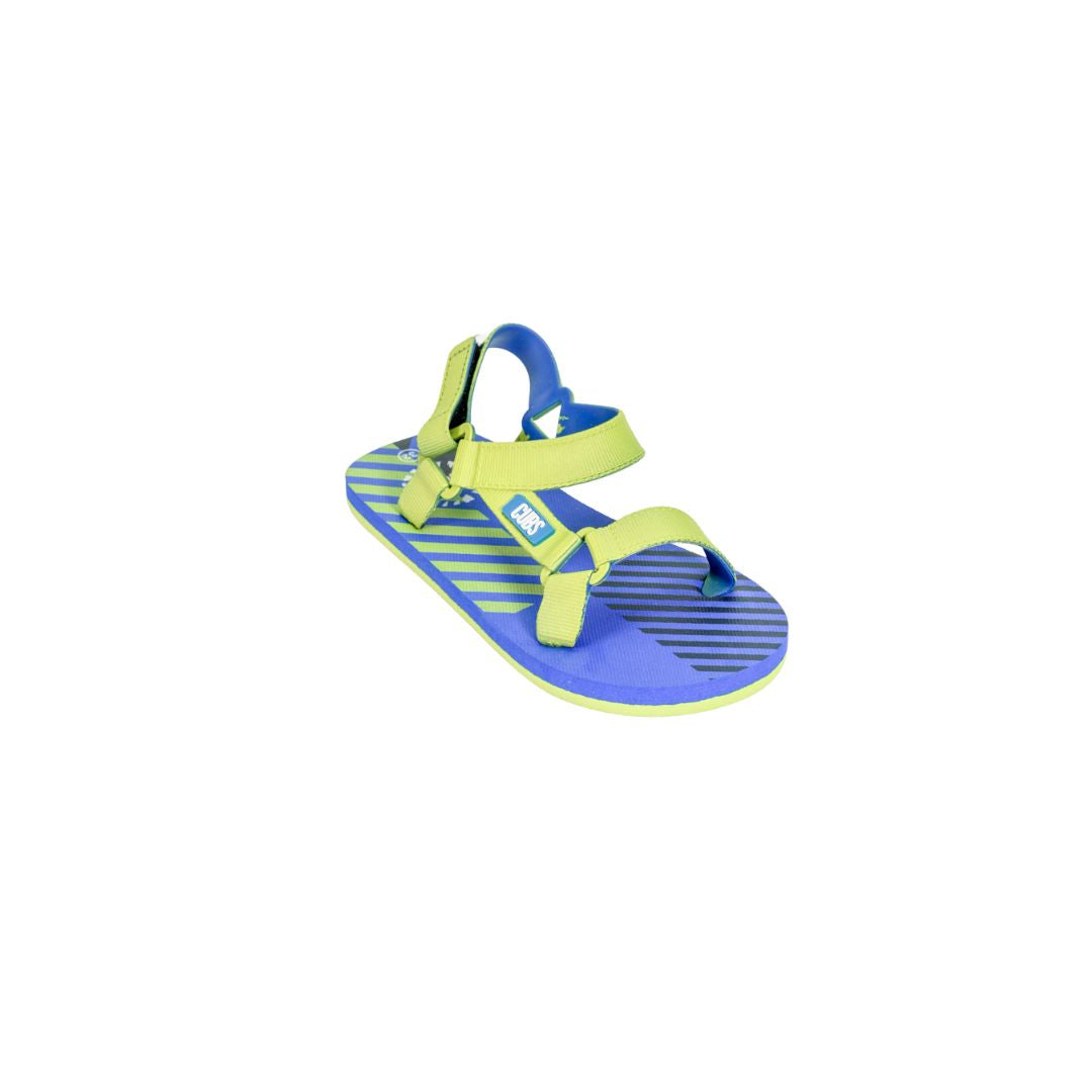 ROYAL BLUE – NEON GREEN BOYS SPORTY SLING CUBS SANDAL