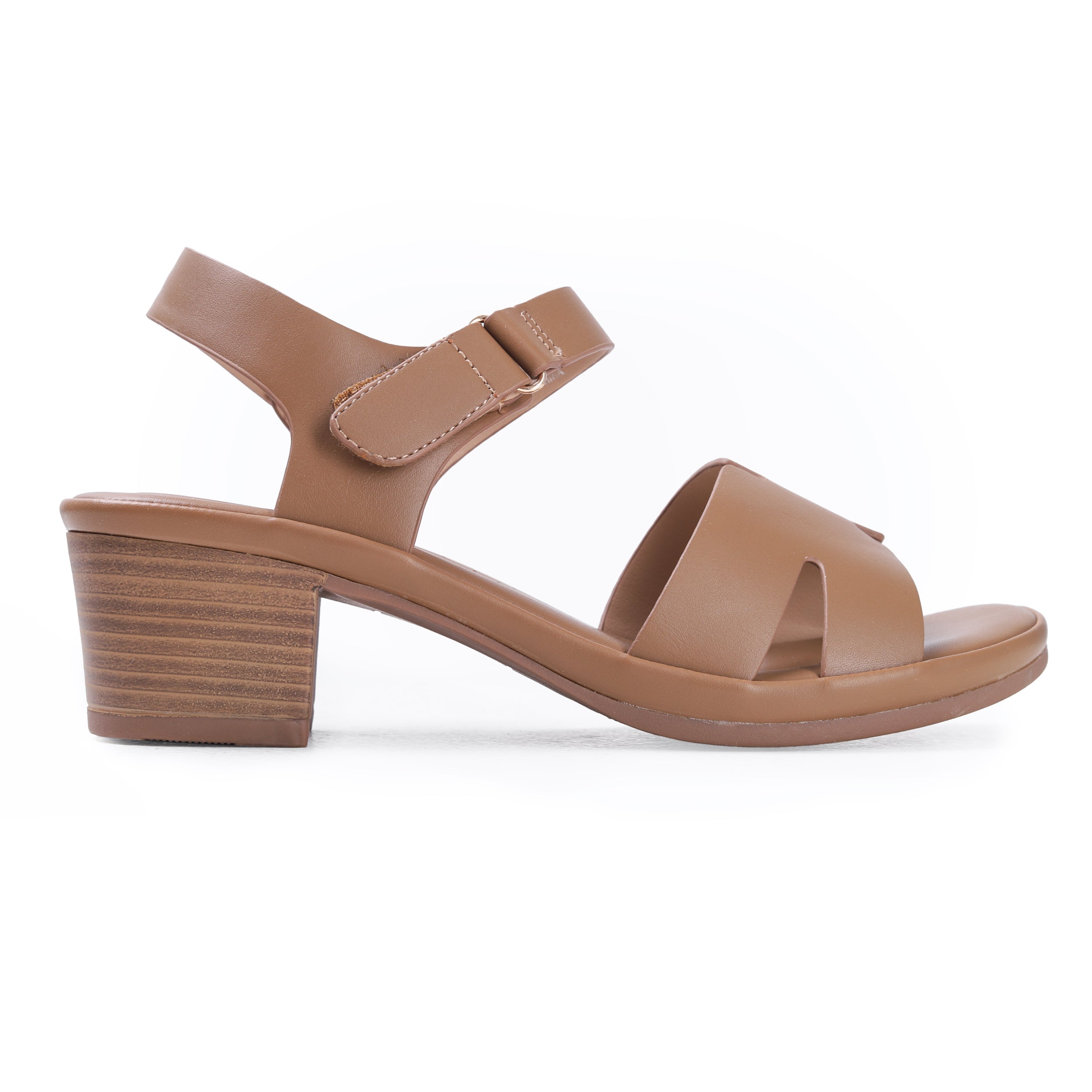 Colored Heel Sandal For Women -312