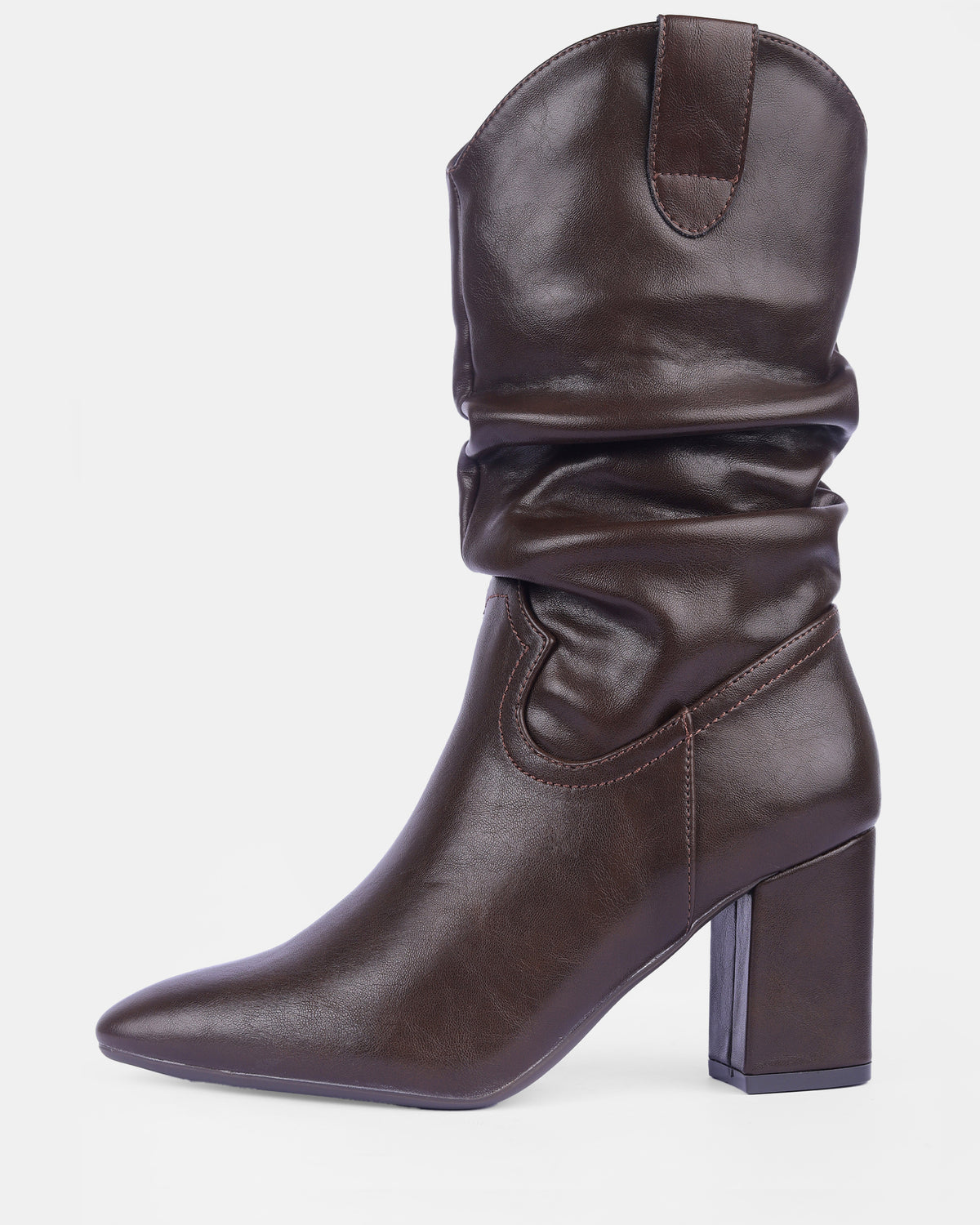 Women's Slouchy Western Mid-Calf Boots
