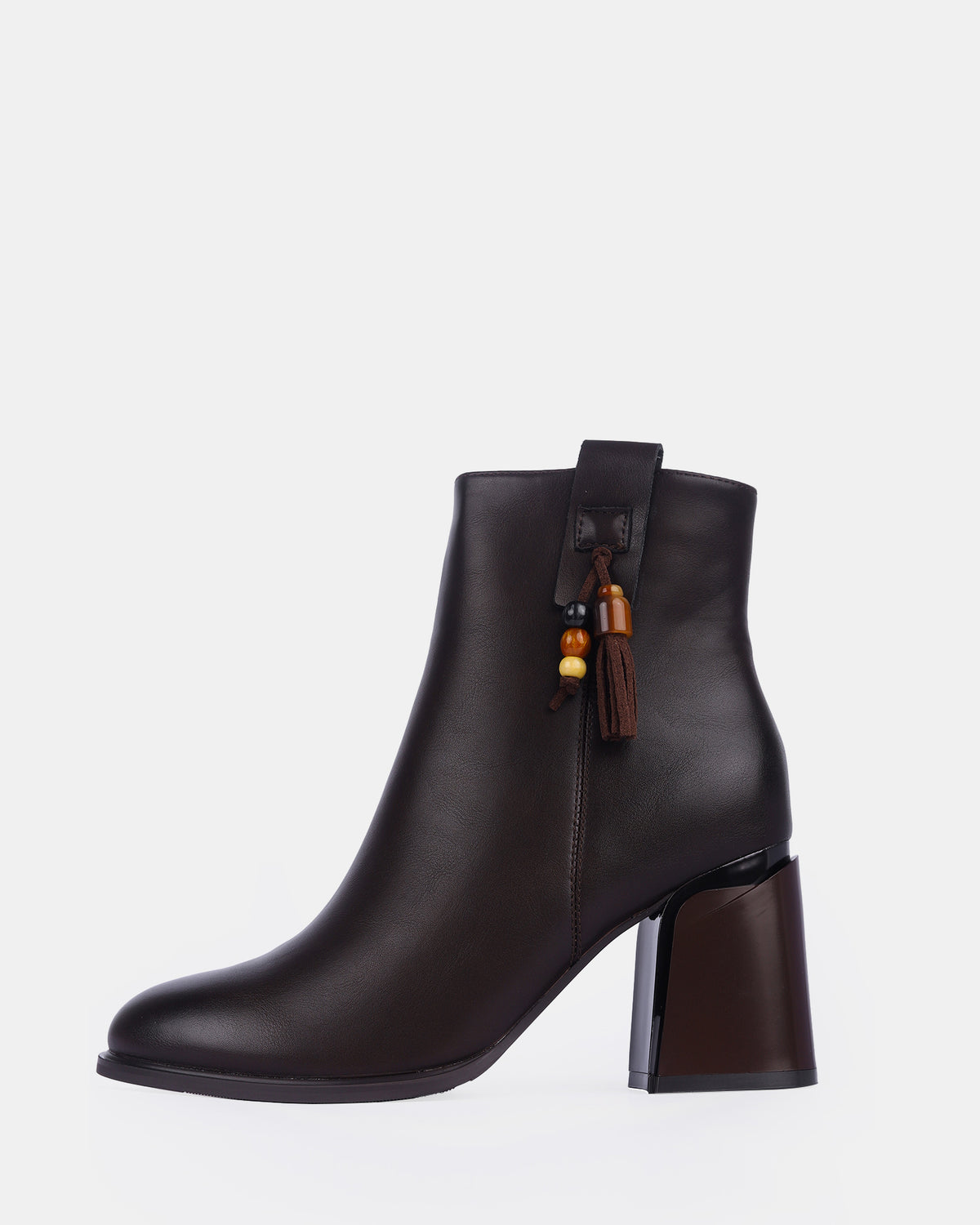 Women's Tassel Block Heel Ankle Boots